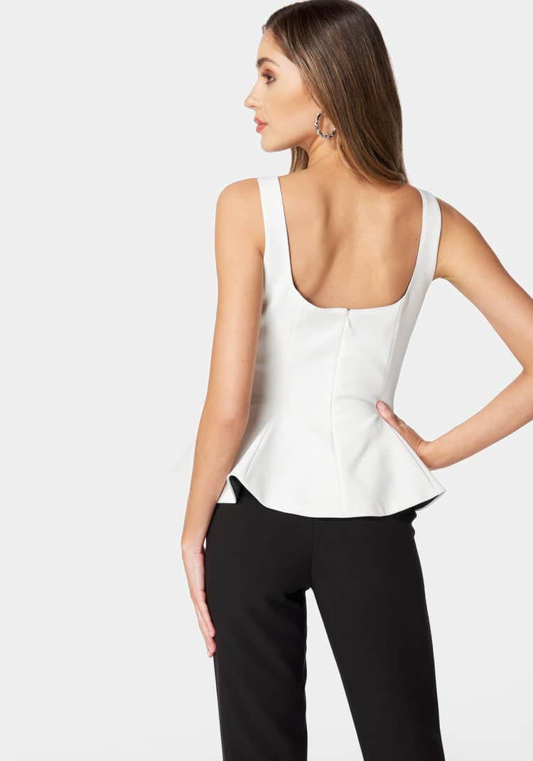 Thin Strap Peplum Top_107890_WHITE ALYSSUM_03