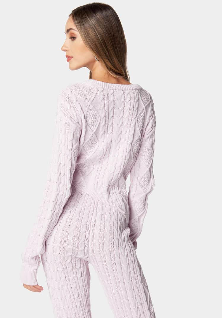 Asymmetric Cable Knit Sweater_107905_LAVENDER FOG_03