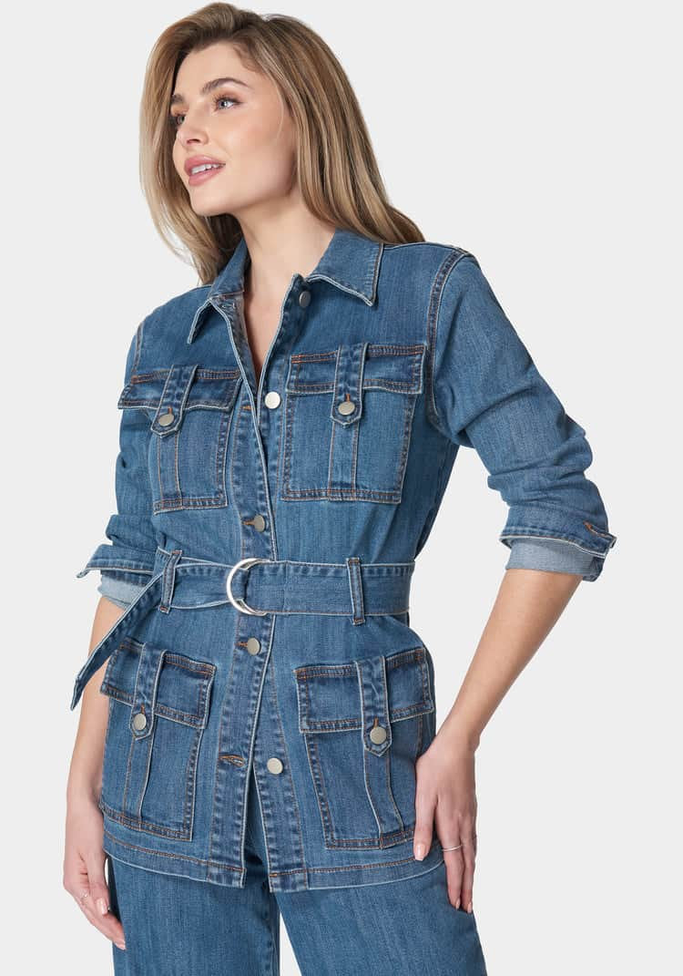 Semi Fitted Utility Denim Jacket_107966_Cielo Wash_01