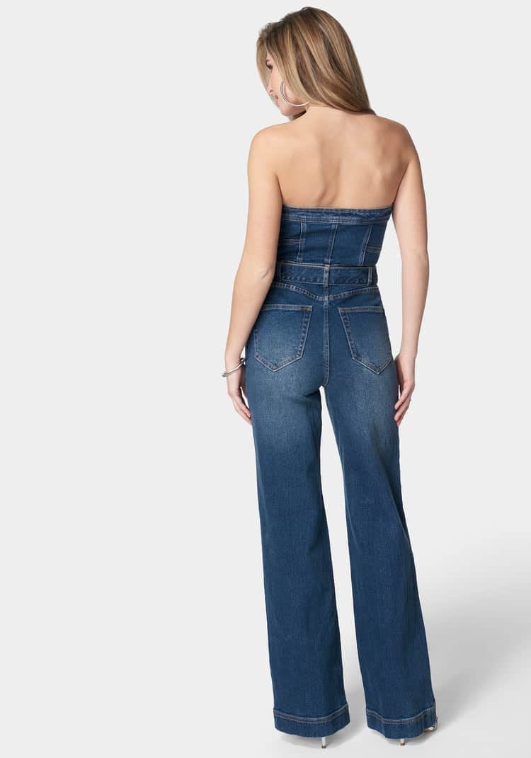 Front Zipper Wide Leg Denim Jumpsuit_107972_True Blue Wash_03