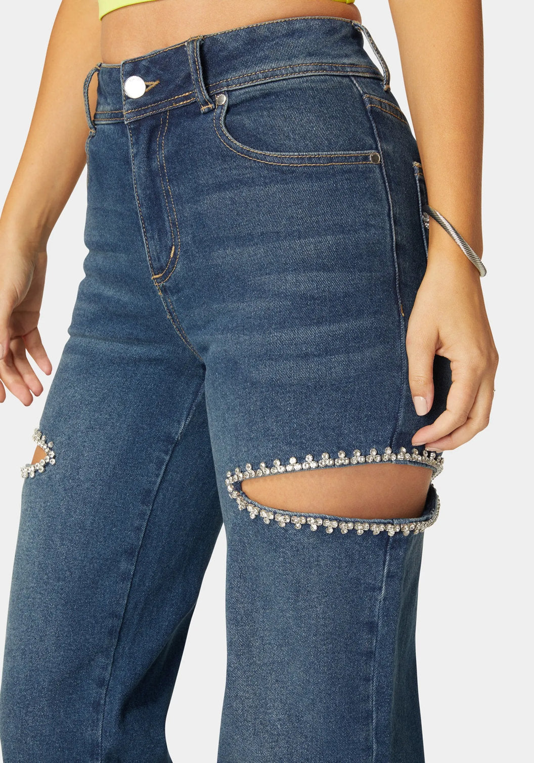 High Waist Studded Cut Out Wide Leg Jean_108559_DARK INDIGO WASH_04