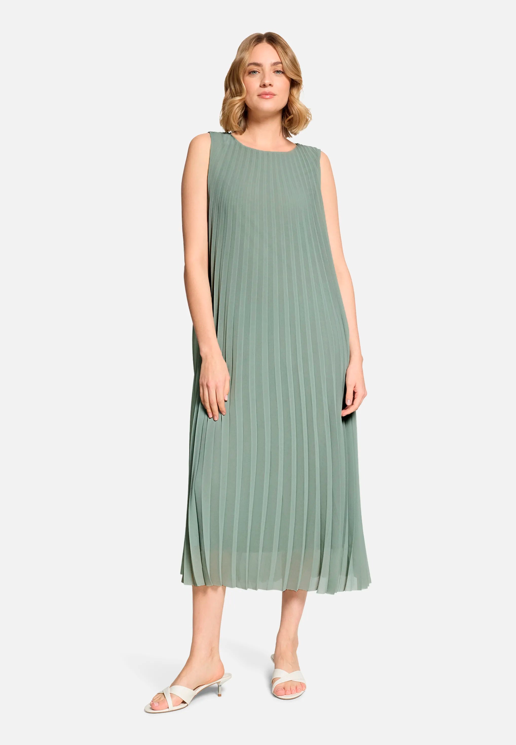 Betty Barclay Lily Pad Women Maxi Dress with Pleats SKU: 1116-3406_5554 Image 02