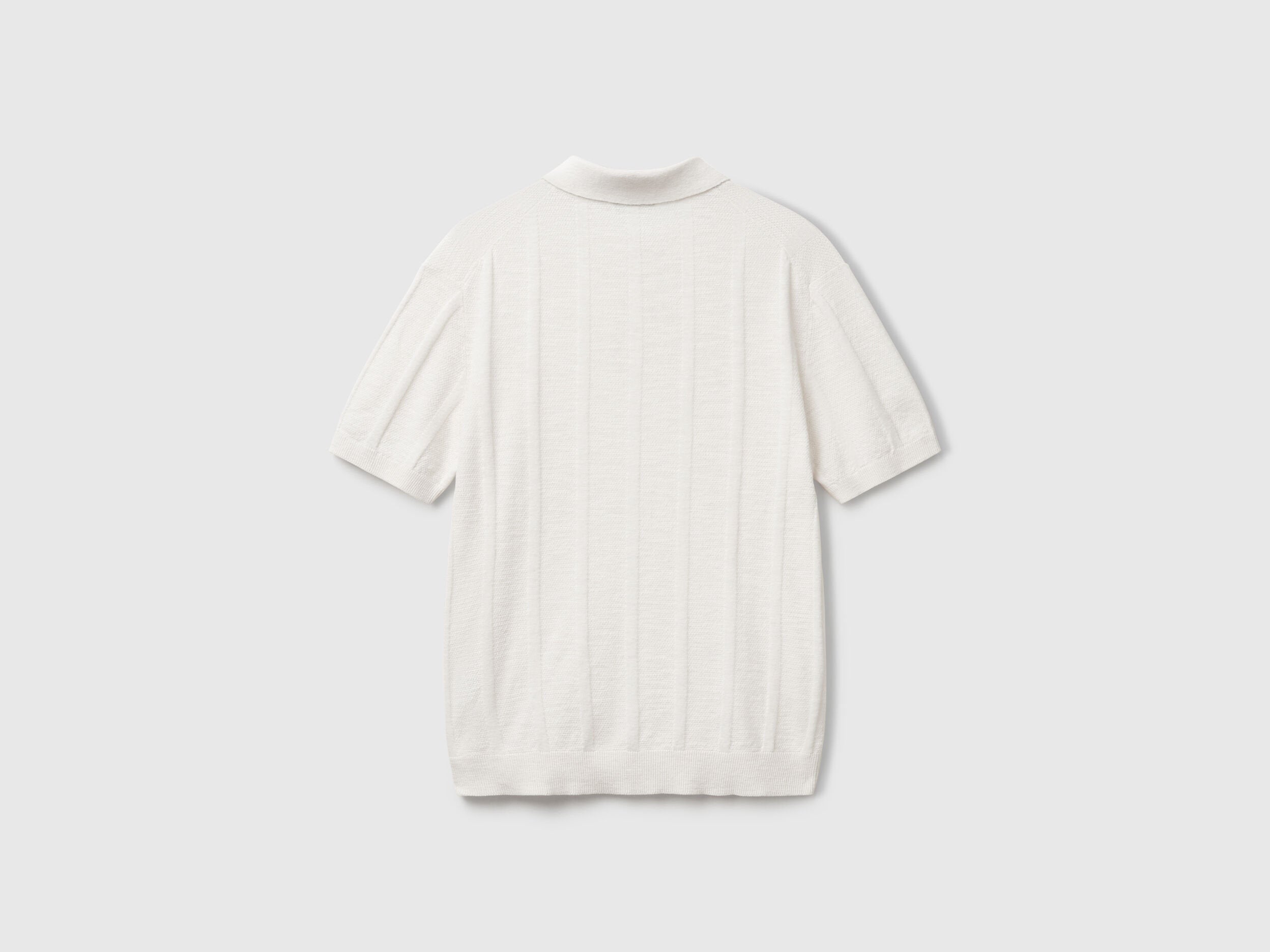 Benetton_Knit Polo in Linen Blend_115GK301G_0R2_05