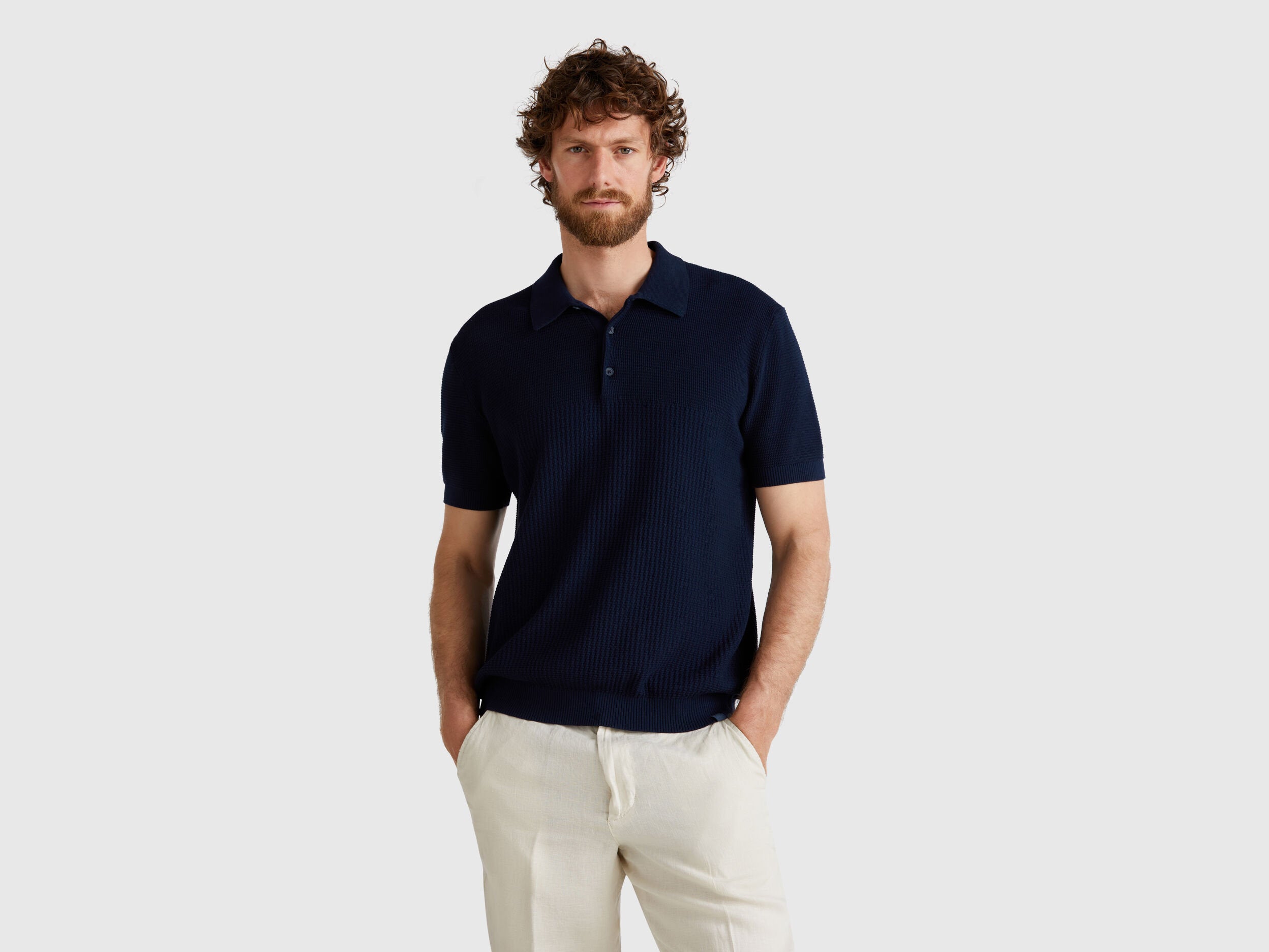 Benetton_Short Sleeve Knit Polo_1198U301H_016_01