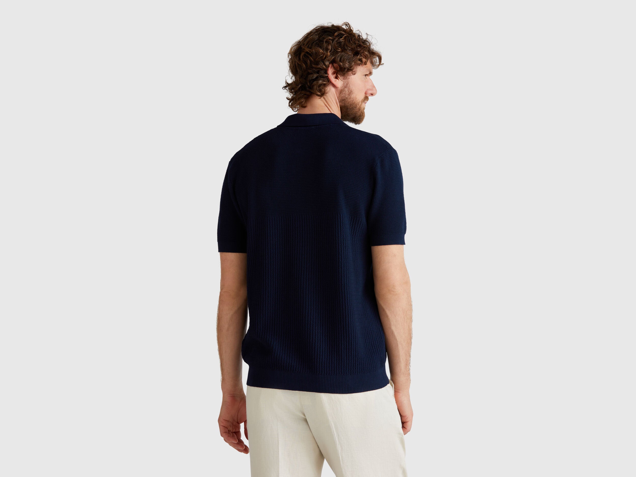 Benetton_Short Sleeve Knit Polo_1198U301H_016_02