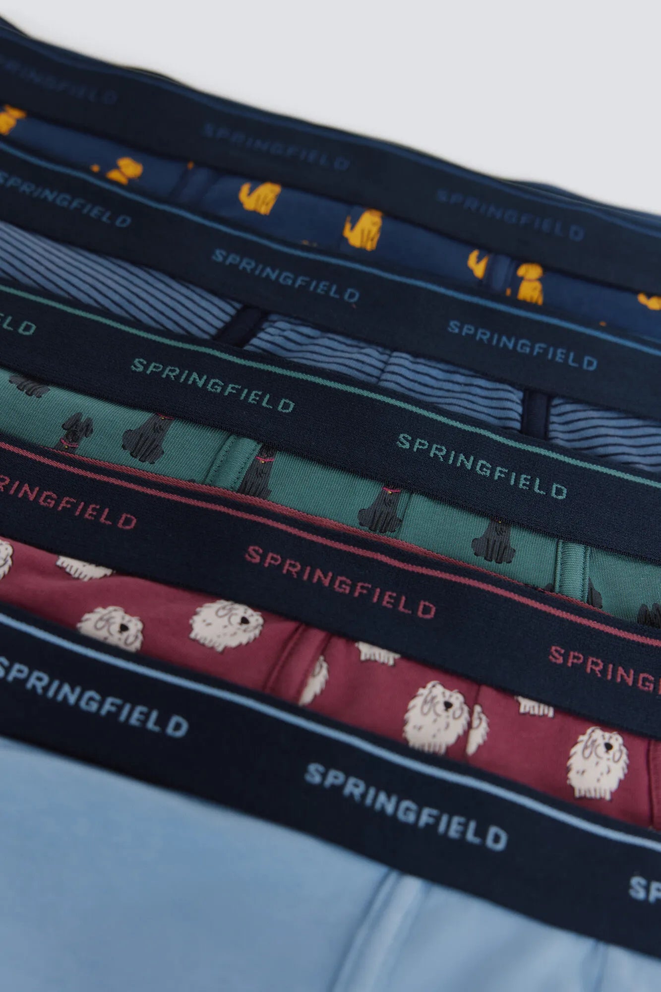 Springfield Green Men 3-Pack Cotton Print Boxers SKU: 1253358_22 Image 03