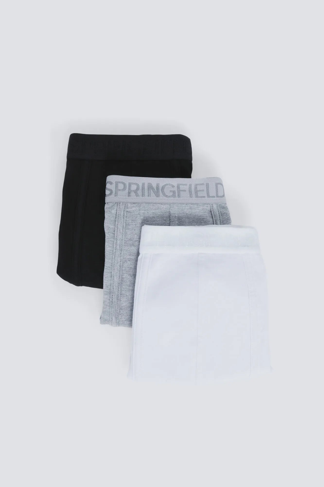 Springfield White Men Pack 3 Basic Boxers SKU: 1253363_99 Image 02