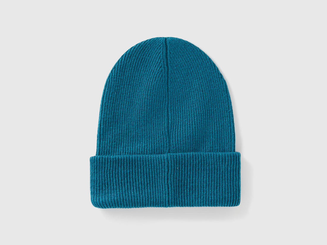 Benetton_Teal_Wool Blend Hat_126WCA00X_3C5_02
