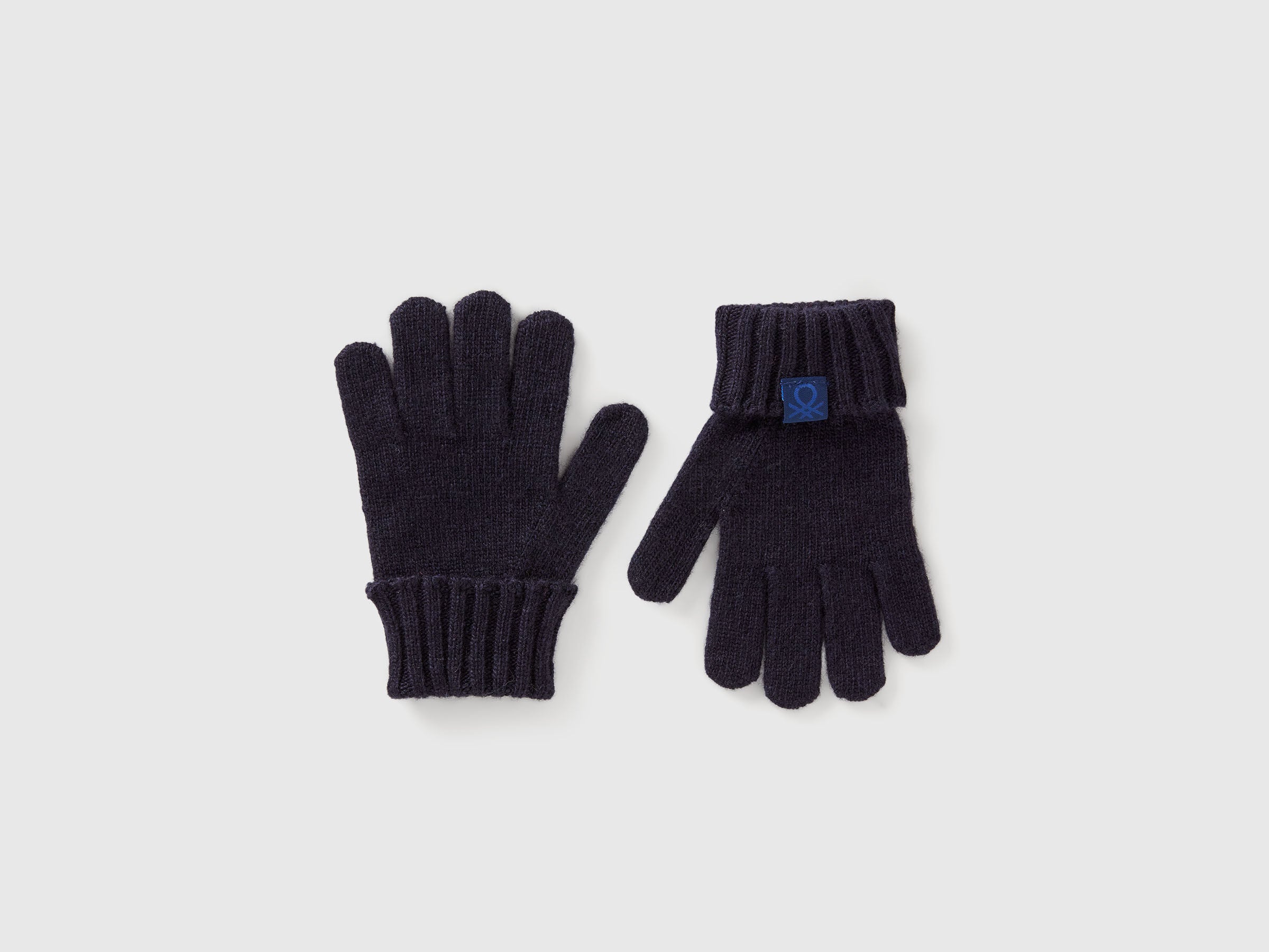 Benetton_Dark Blue_Gloves in Viscose and Wool Blend_126WGG009_66U_01
