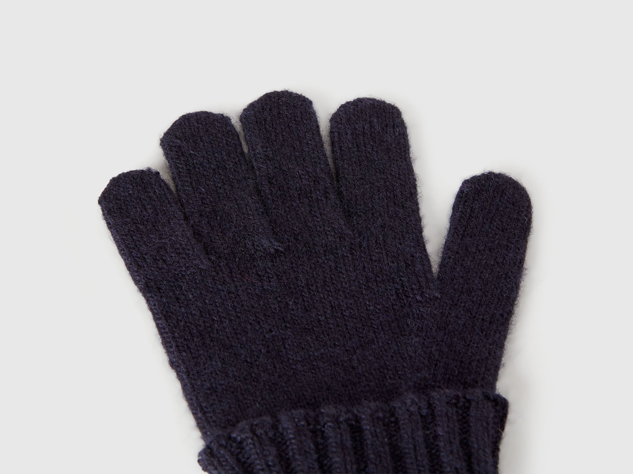 Benetton_Dark Blue_Gloves in Viscose and Wool Blend_126WGG009_66U_02