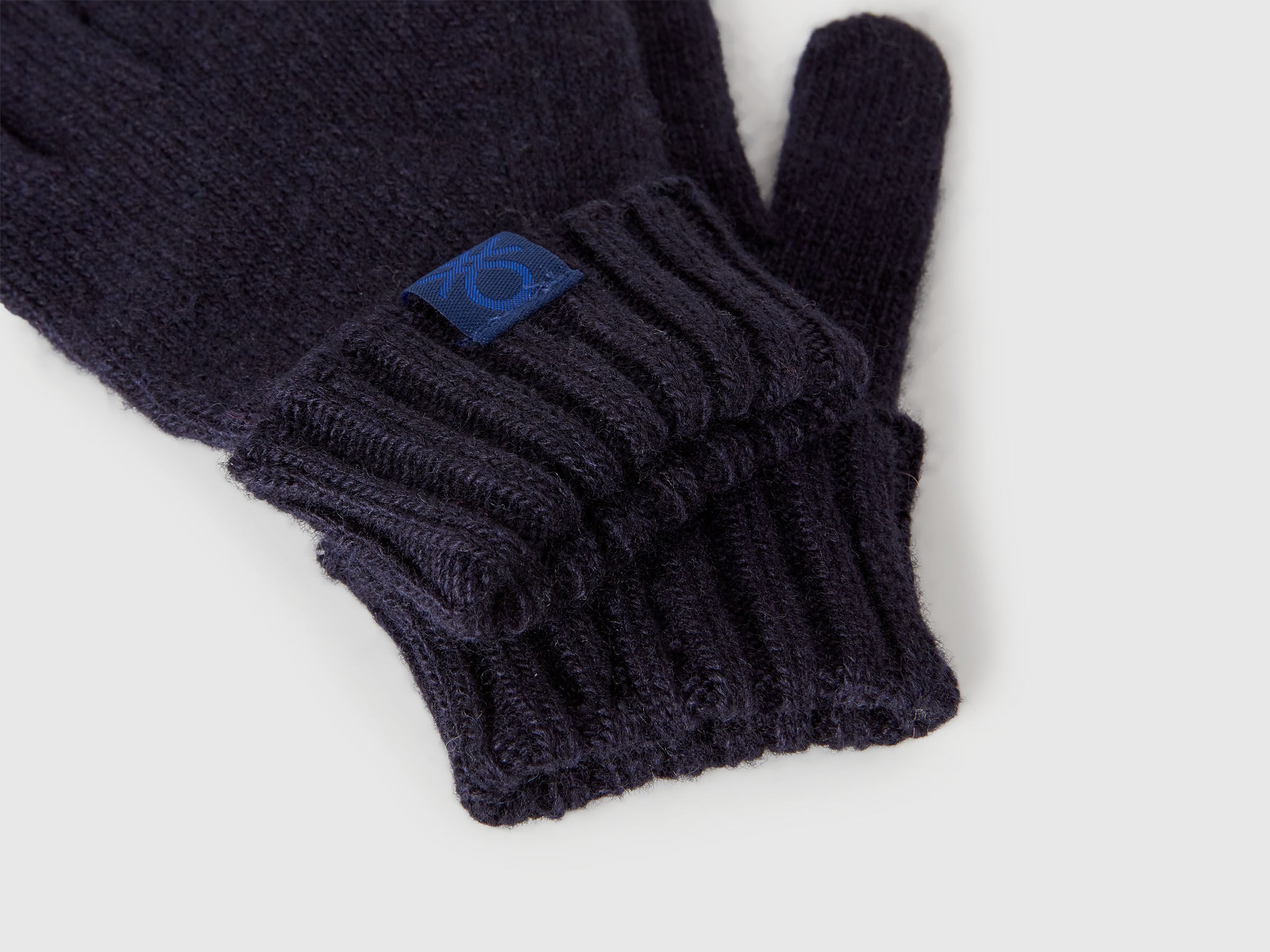Benetton_Dark Blue_Gloves in Viscose and Wool Blend_126WGG009_66U_03