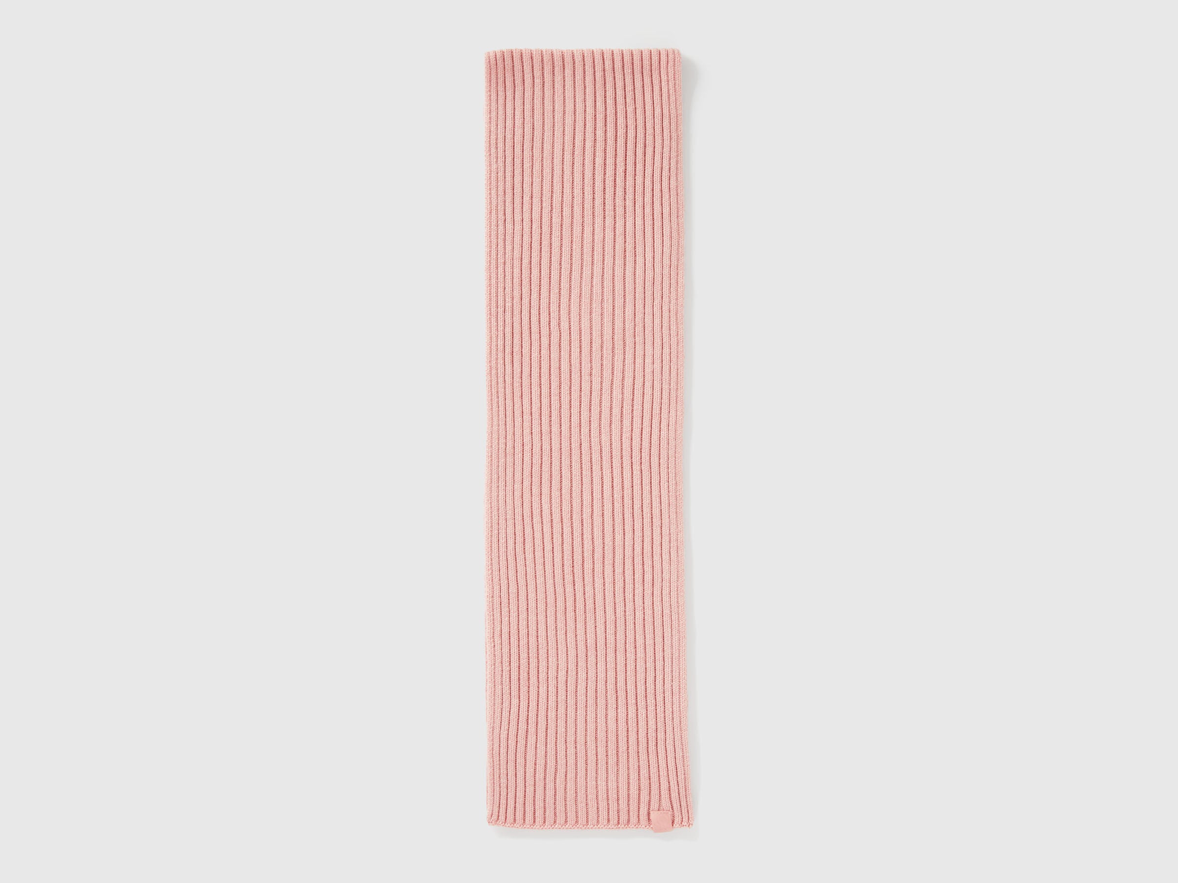 Benetton_Soft Pink_Wool Blend Knit Scarf_126WGU005_12U_02