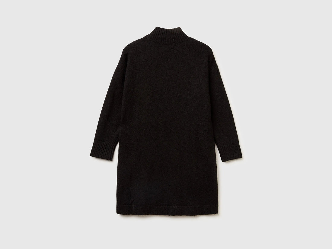 Benetton_Black_Turtleneck Knit Dress_12B9CV007_100_02