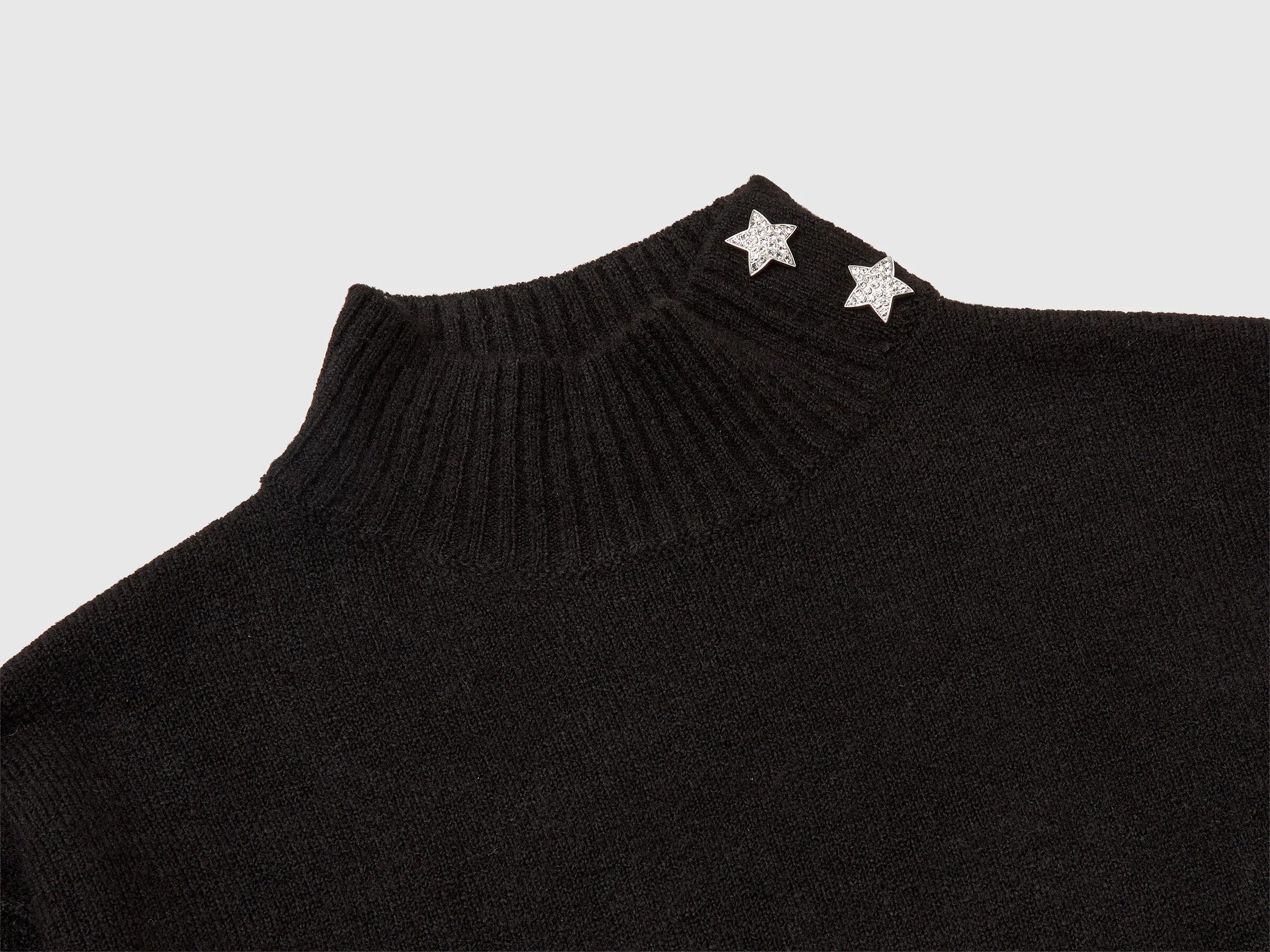 Benetton_Black_Turtleneck Knit Dress_12B9CV007_100_03