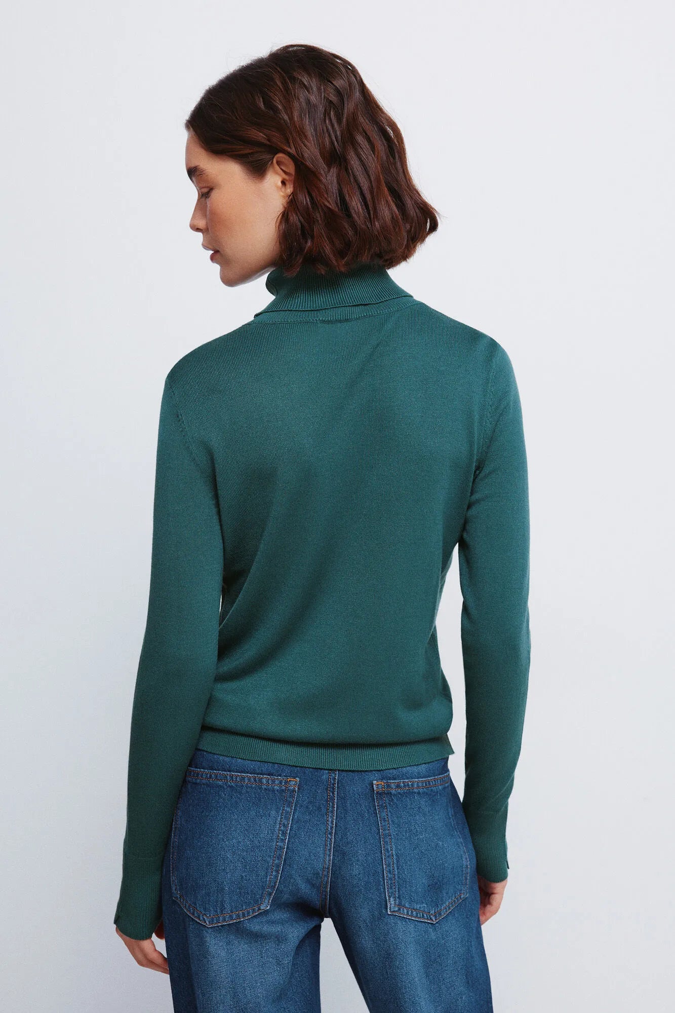 Springfield_black_High Neck Jumper with Buttons and Cuffs_1332580_27_04