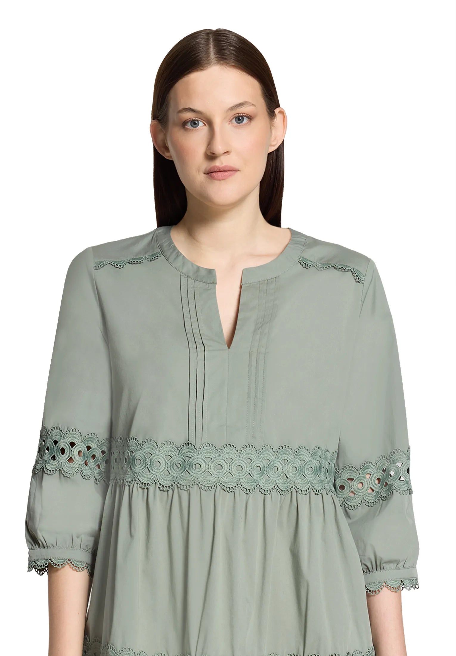 Betty Barclay Lily Pad Women Dress Short 3/4 Sleeve SKU: 1350-3196_5554 Image 06