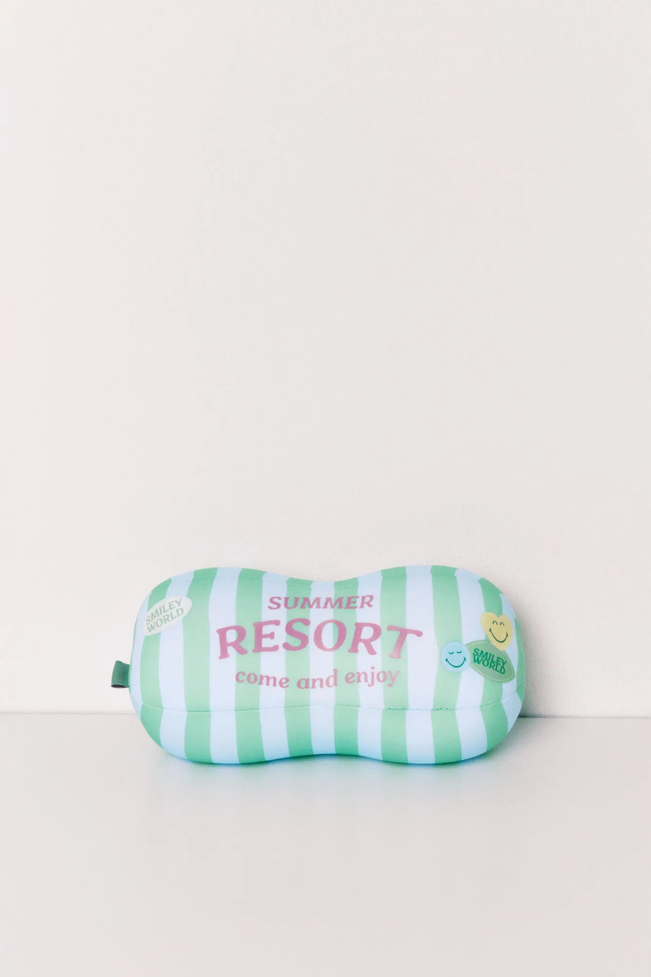 Women Secret Green Print Women Green Striped Smileyworld¨ Pillow SKU: 1373592_29 Image 01