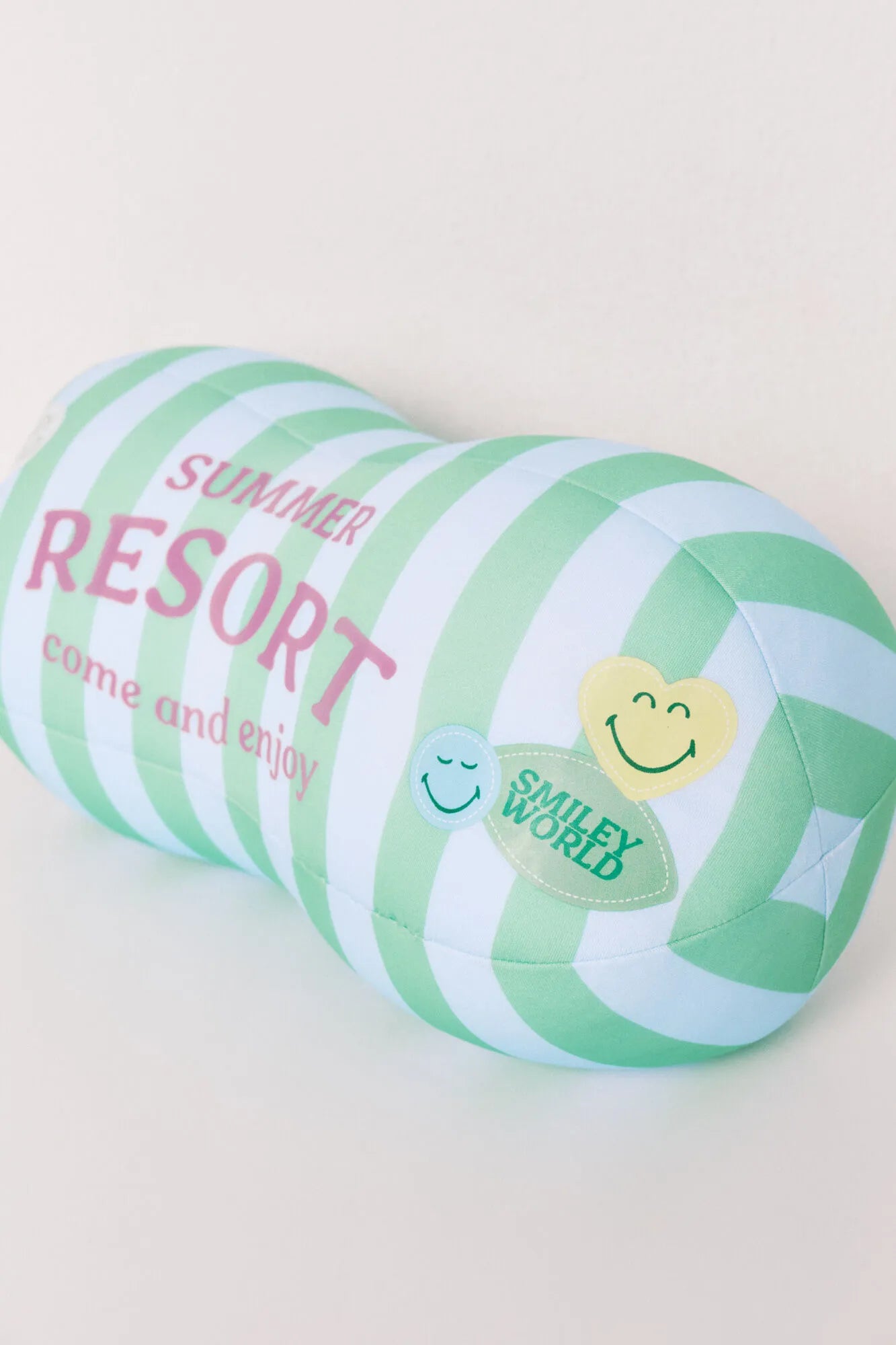 Women Secret Green Print Women Green Striped Smileyworld¨ Pillow SKU: 1373592_29 Image 02