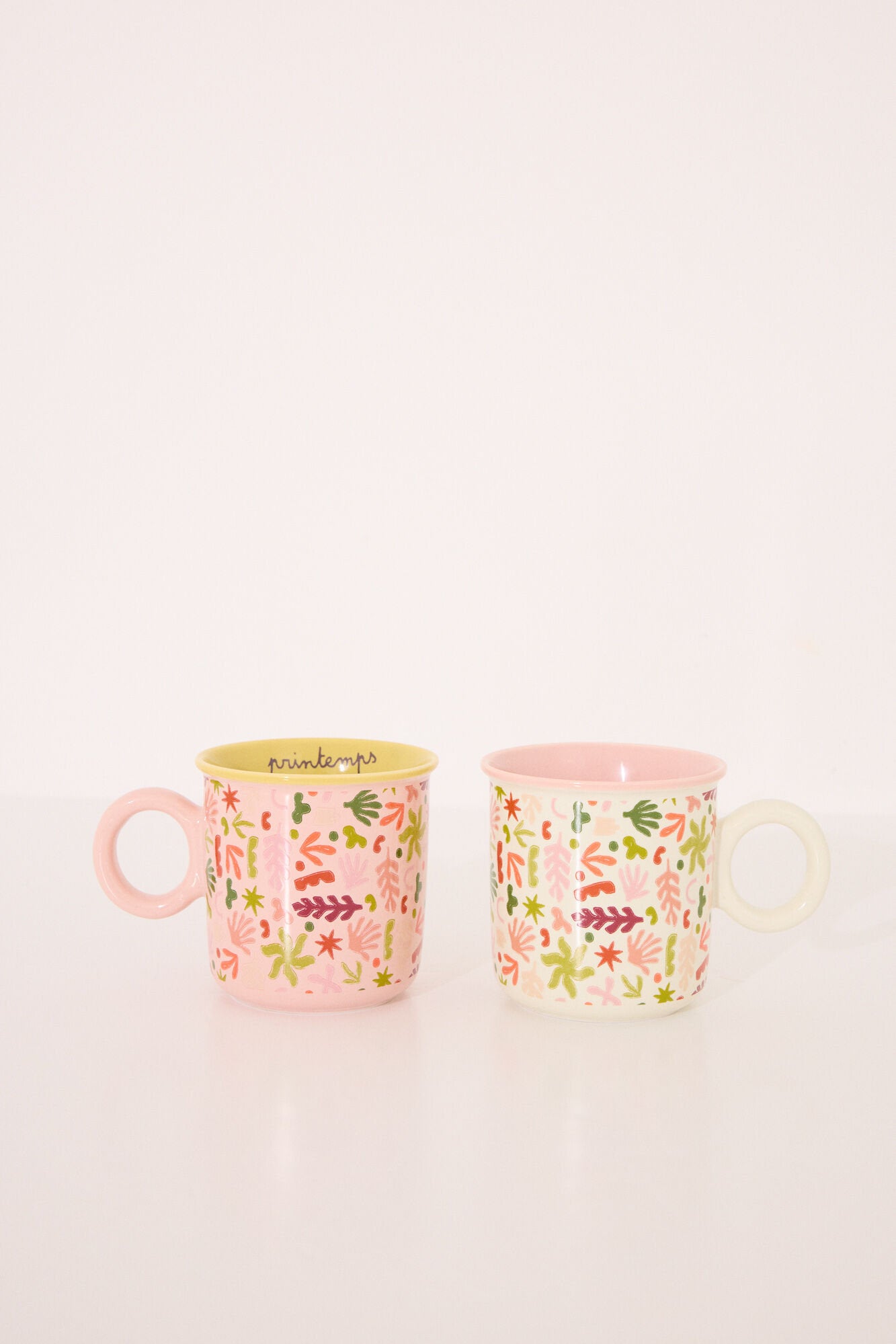 Women Secret_Set of 2 Multicoloured Ceramic Leaf Cups_1379708_98_01