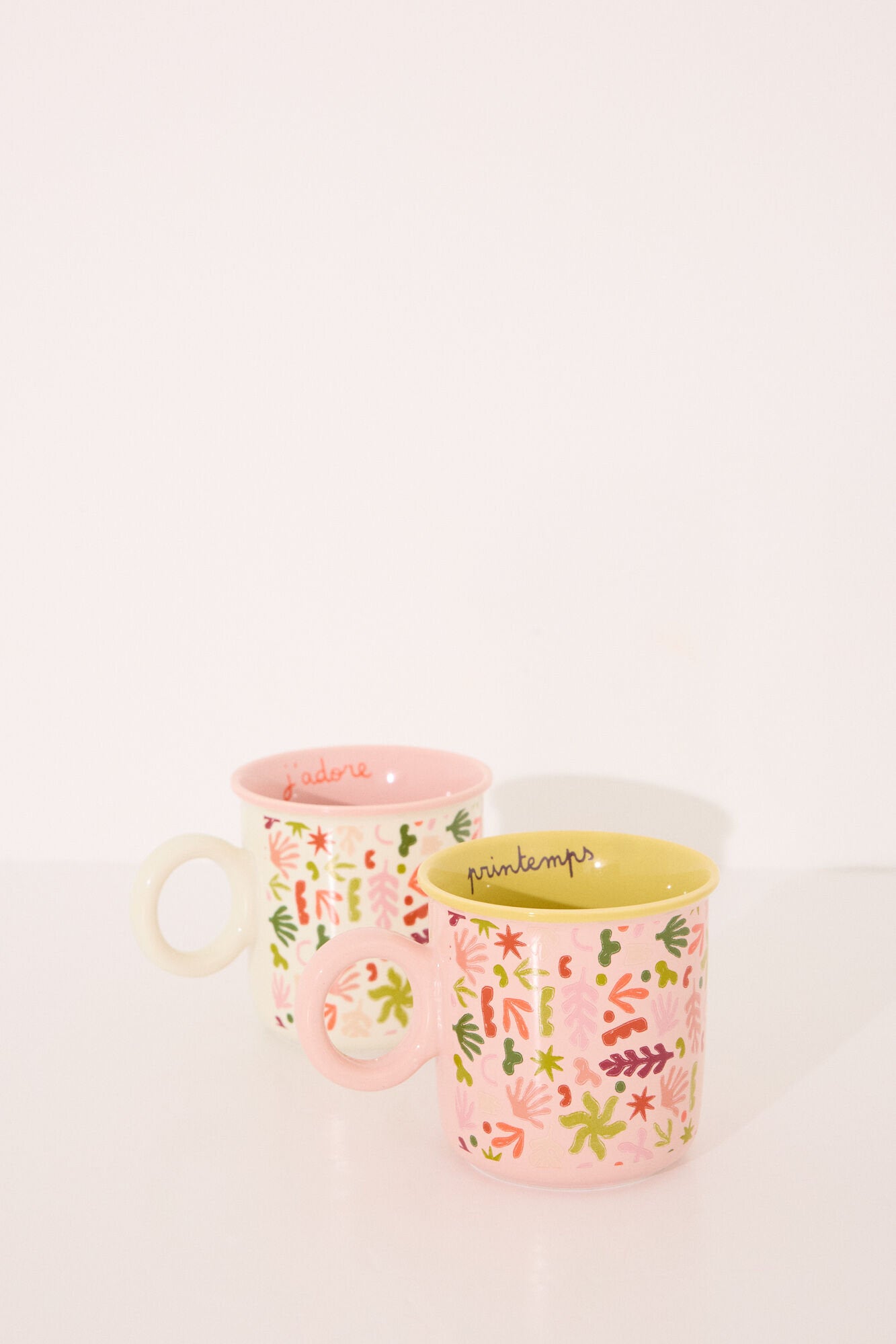 Women Secret_Set of 2 Multicoloured Ceramic Leaf Cups_1379708_98_02