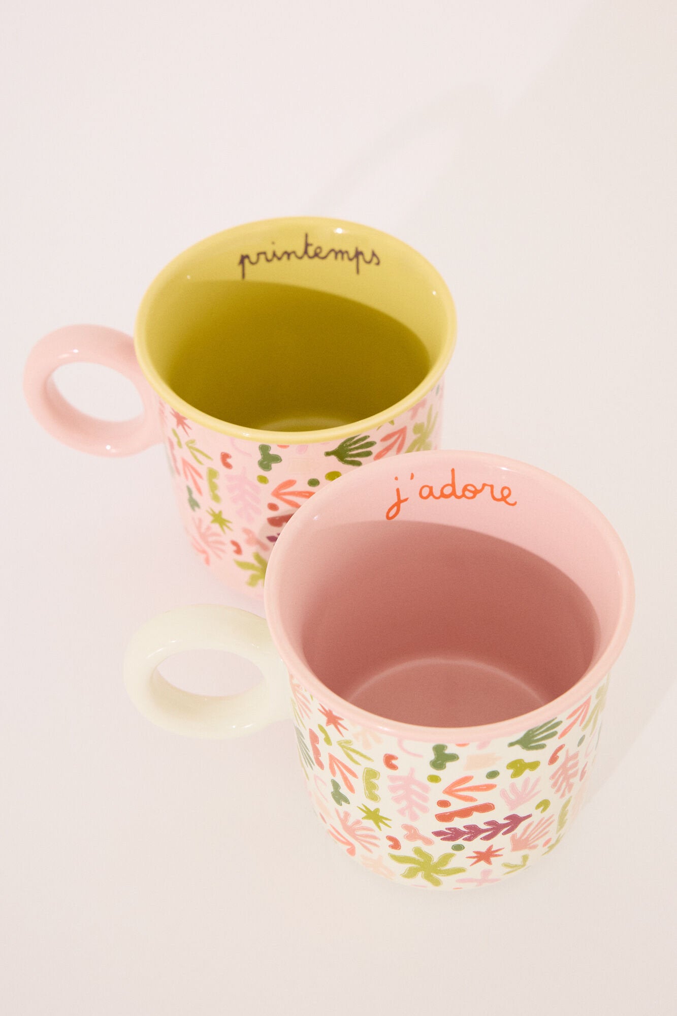 Women Secret_Set of 2 Multicoloured Ceramic Leaf Cups_1379708_98_03