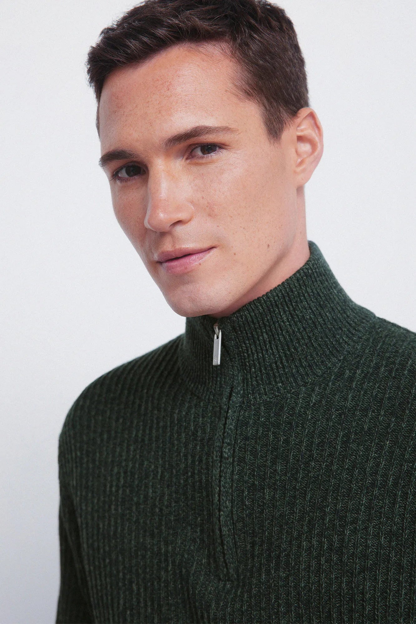 Springfield_Beige/Camel_Ribbed Zip Fastening Jumper_1402503_54_02