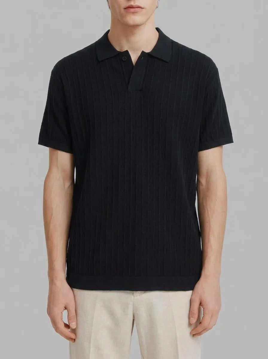 Springfield Blue Men Basic Structured Polo Shirt SKU: 1423135_11 Image 00