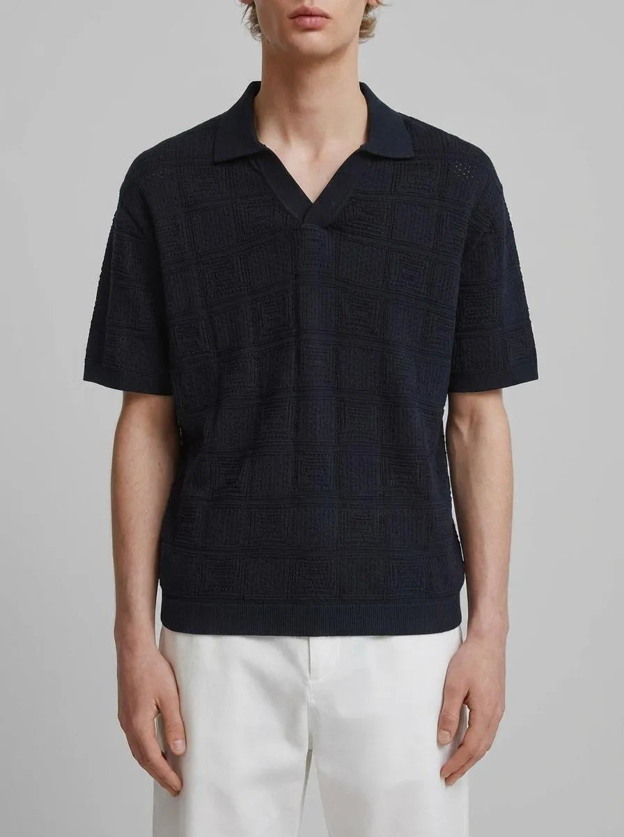 Springfield Blue Men Fantasy Structure Polo Shirt SKU: 1423153_11 Image 00