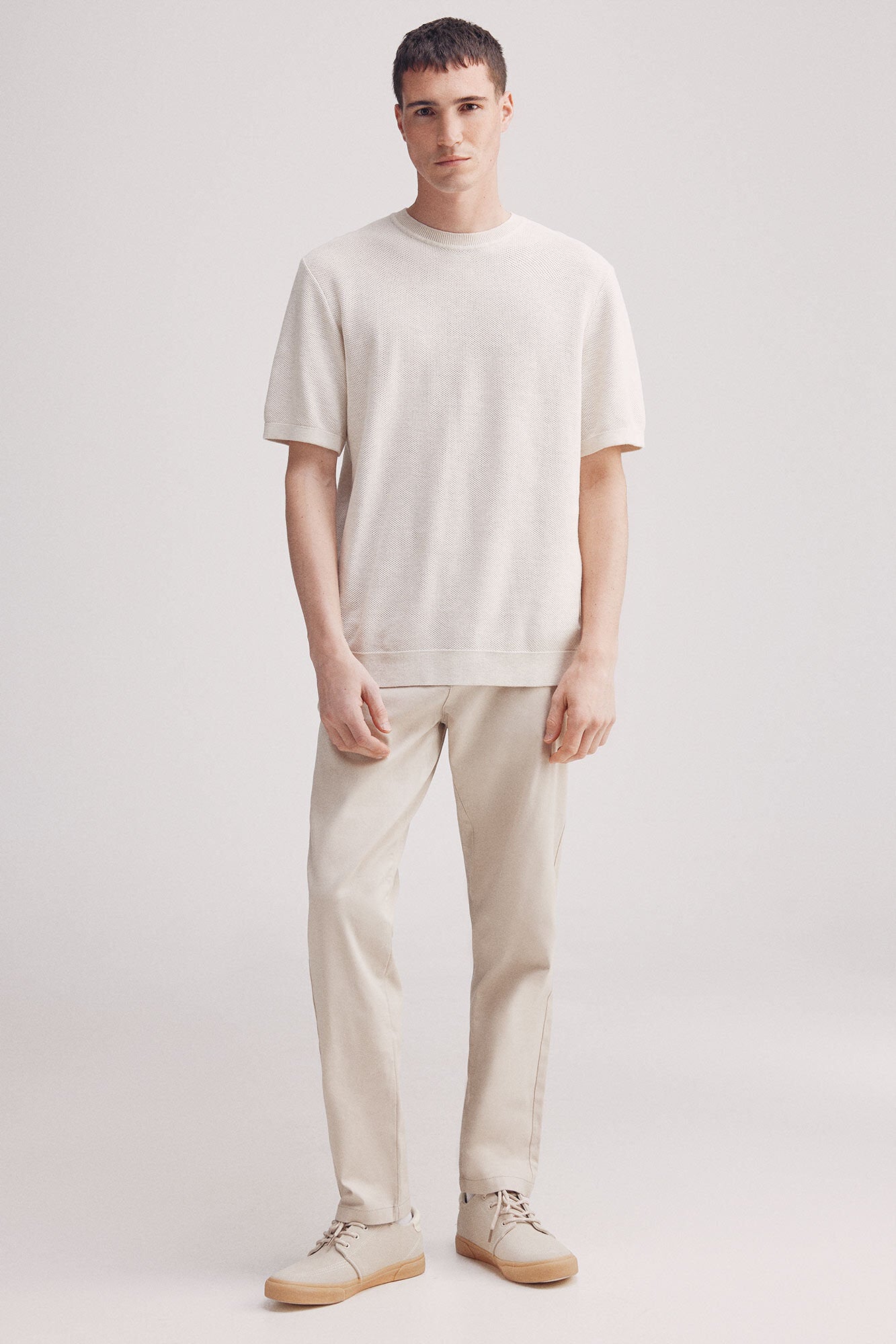 Springfield_Short-Sleeved Textured Jumper_1429161_97_02