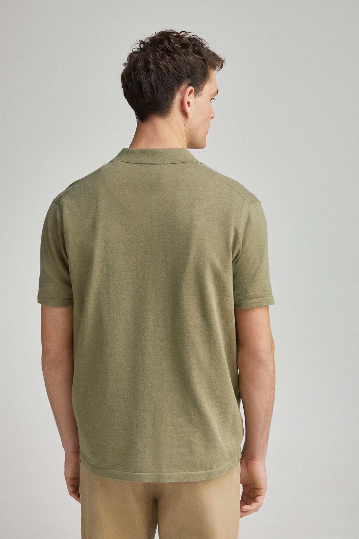 Springfield_Short Sleeve Jersey with Polo Shirt Neck Structure_1429169_93_04