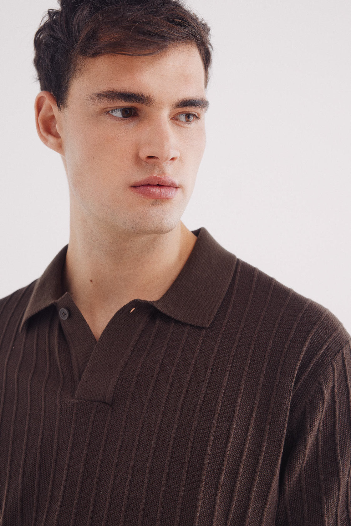 Springfield_Short Sleeve Jumper with a Polo Shirt-Style Neck_1429174_31_02