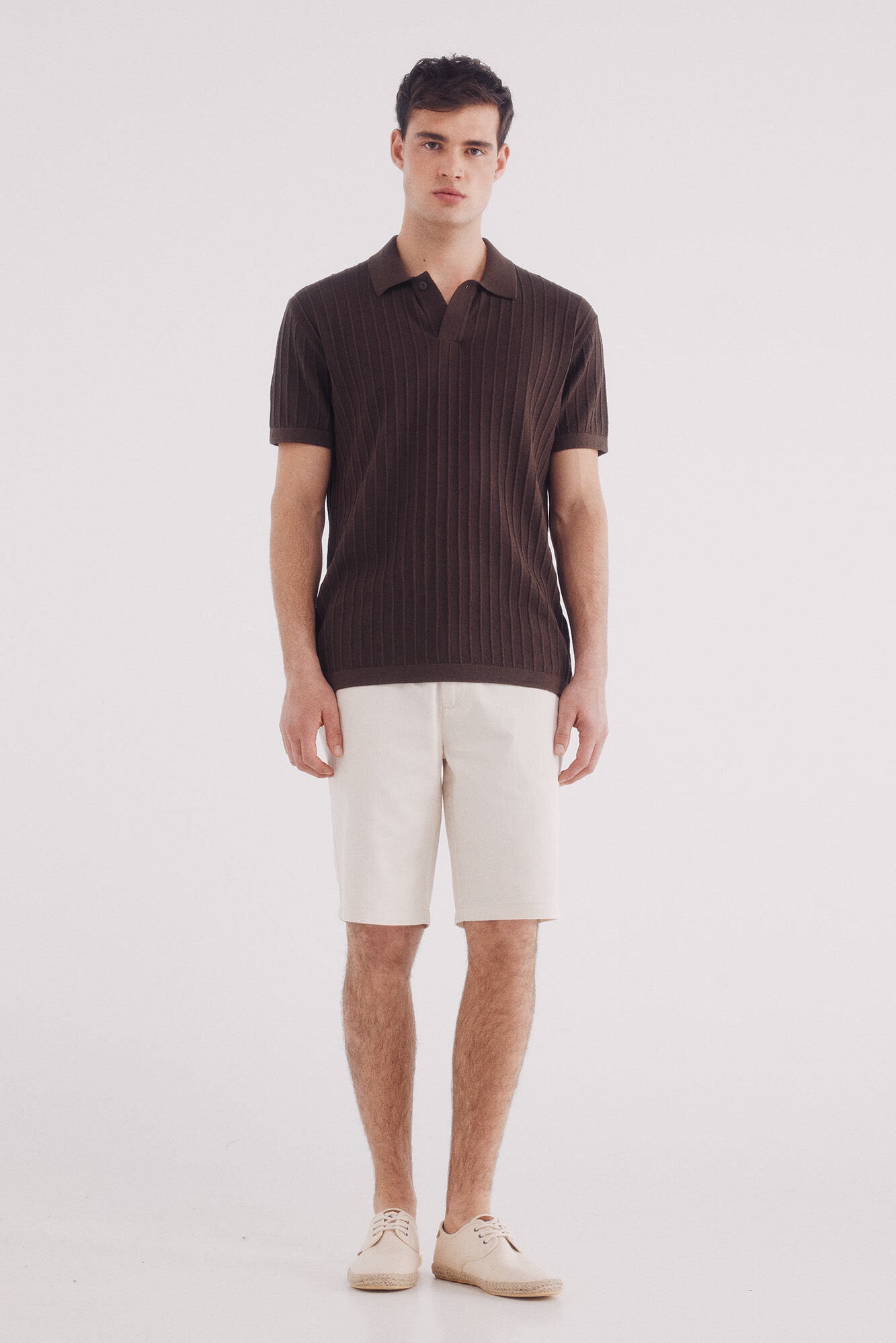 Springfield_Short Sleeve Jumper with a Polo Shirt-Style Neck_1429174_31_03