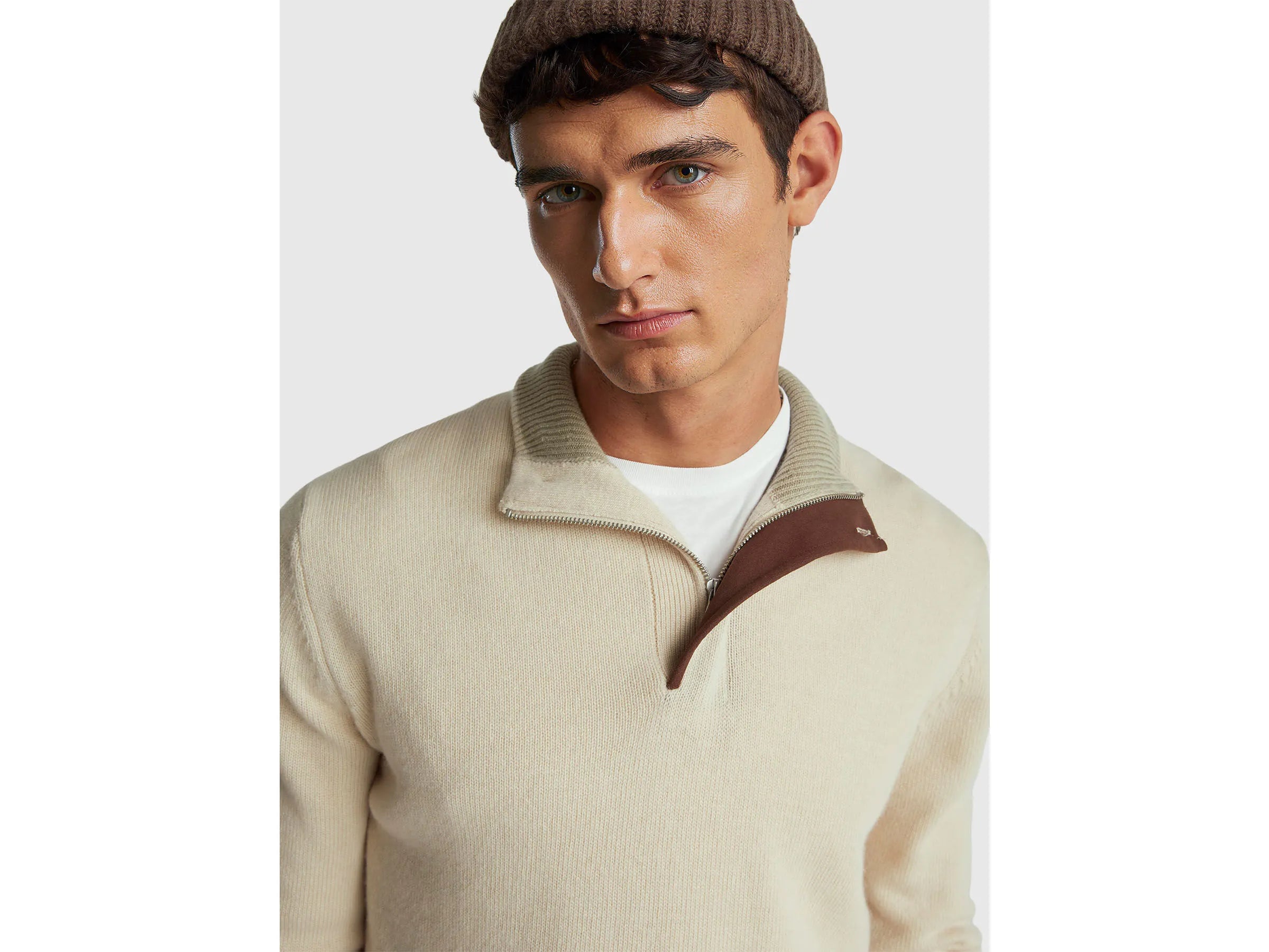 Benetton_Beige_Turtleneck in Wool Blend_1444U2022_152_04