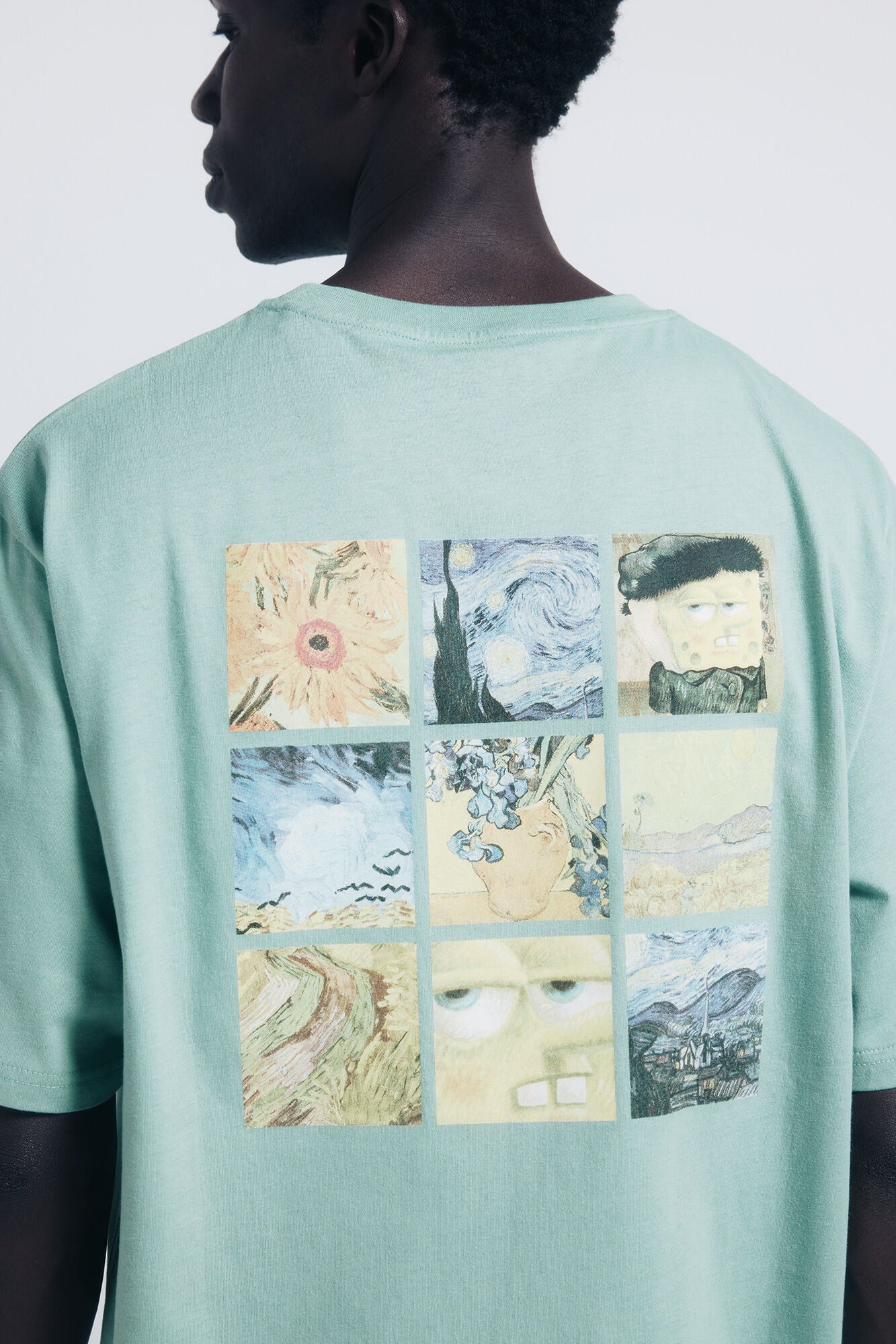 Springfield_Green_Spongebob Van Gogh T-Shirt_1452602_27_05