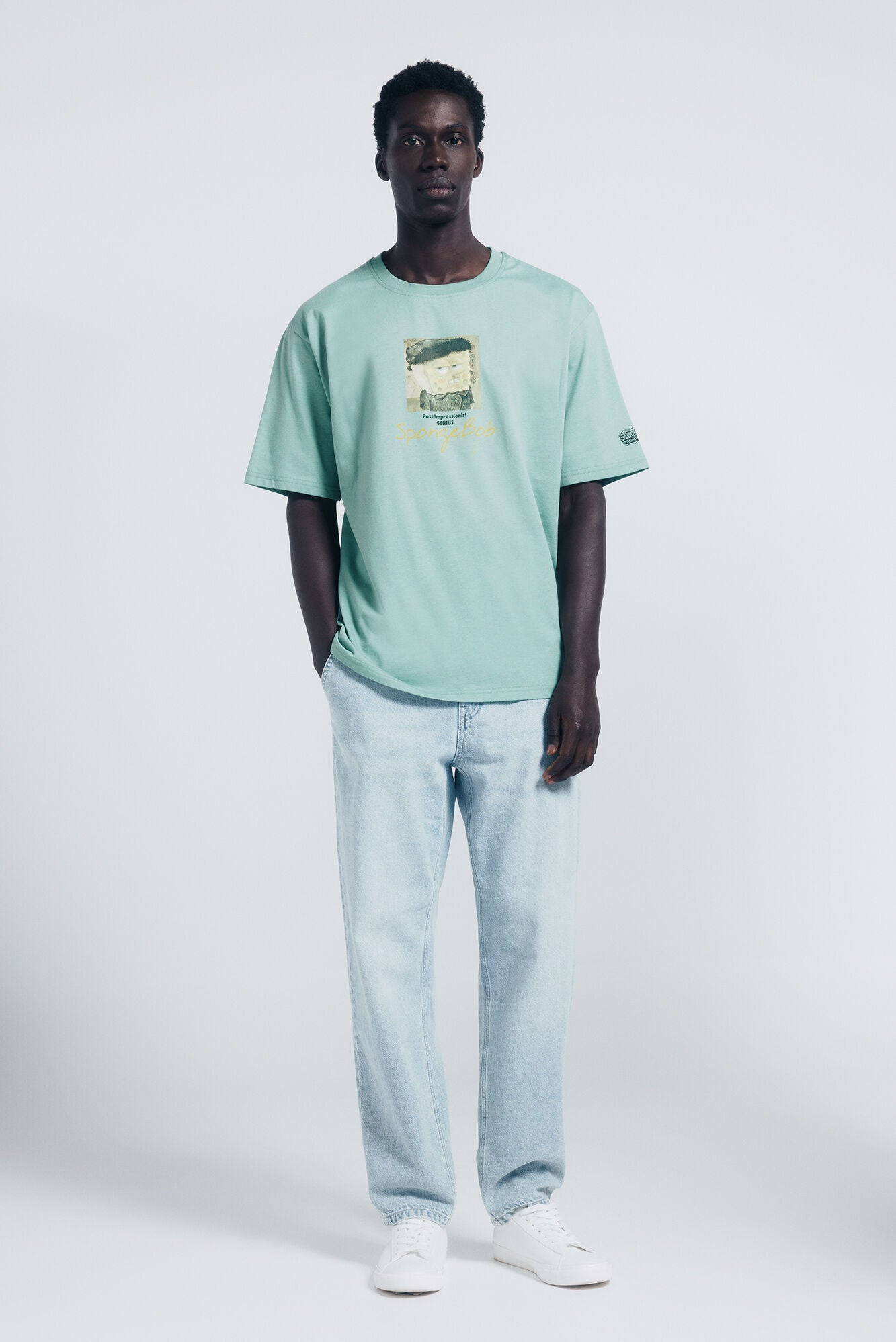 Springfield_Green_Spongebob Van Gogh T-Shirt_1452602_27_06