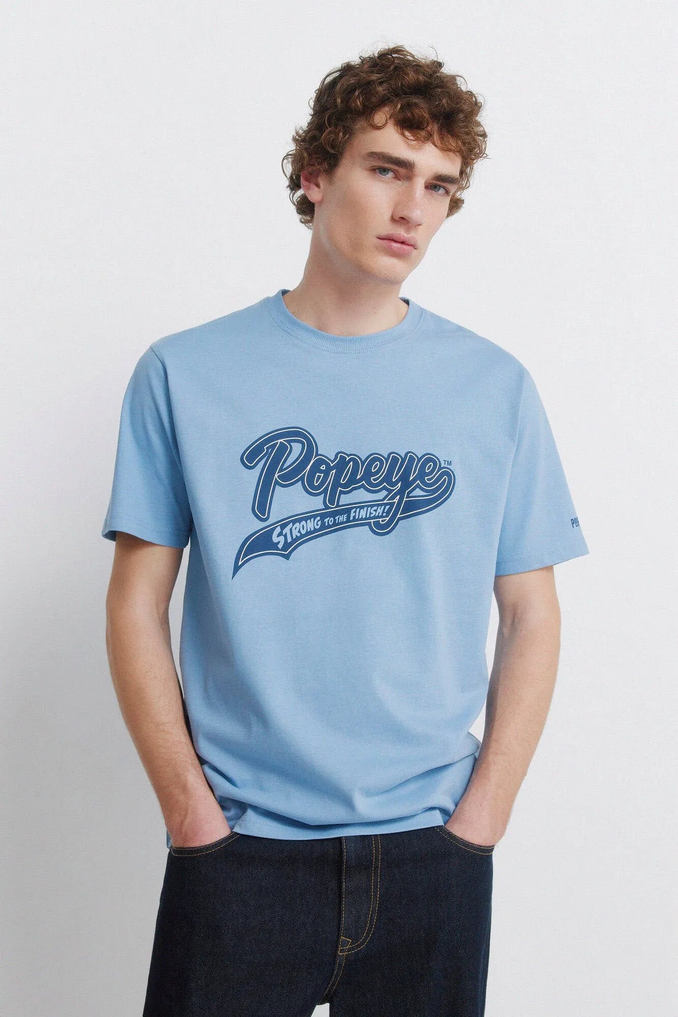 Springfield Blue Men Popeye T-Shirt SKU: 1453674_15 Image 01