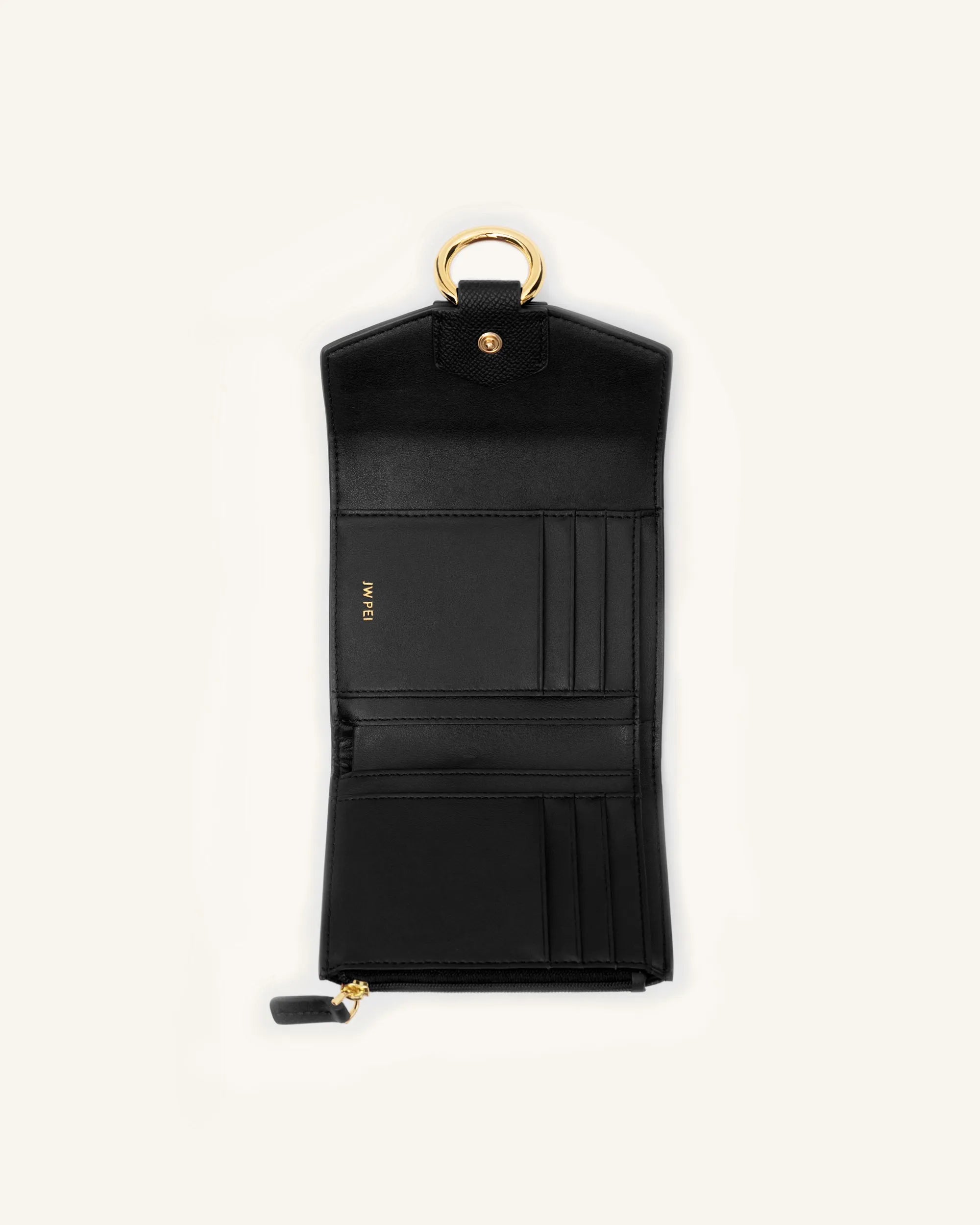 JW PEI_Black Grained Vegan Leather_Stella Wallet_148-1_Black Grained Vegan Leather_06