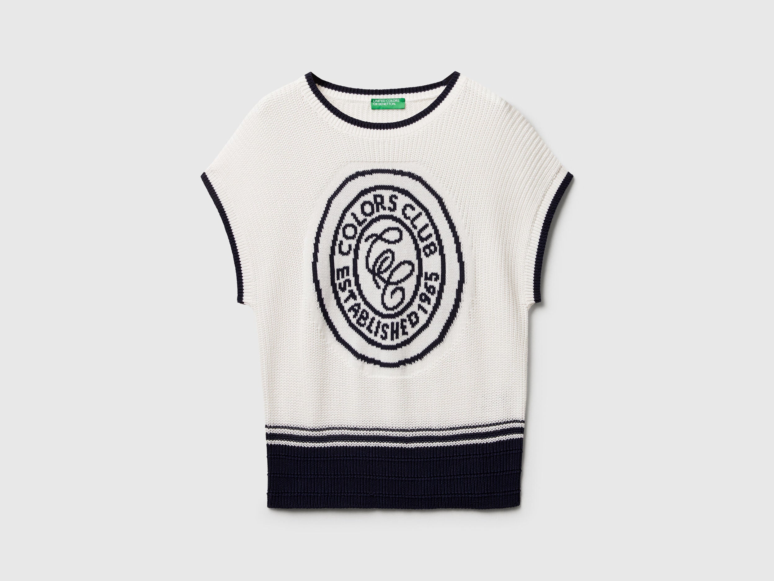 Benetton_Creamy White_Vest with Inlay_1494E10EH_074_05