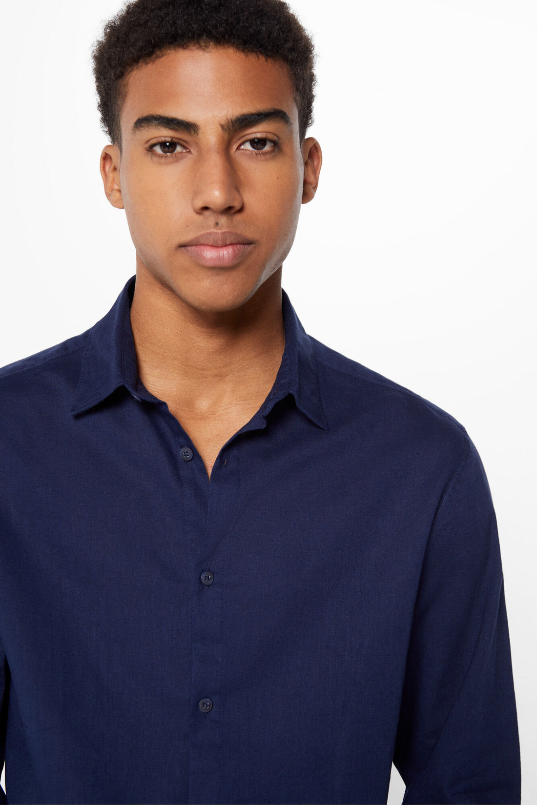 Linen Blend Button Down Shirt_1507731_11_02