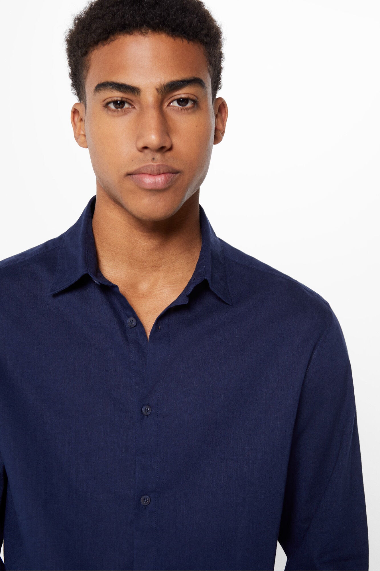 Linen Blend Button Down Shirt_1507731_11_07