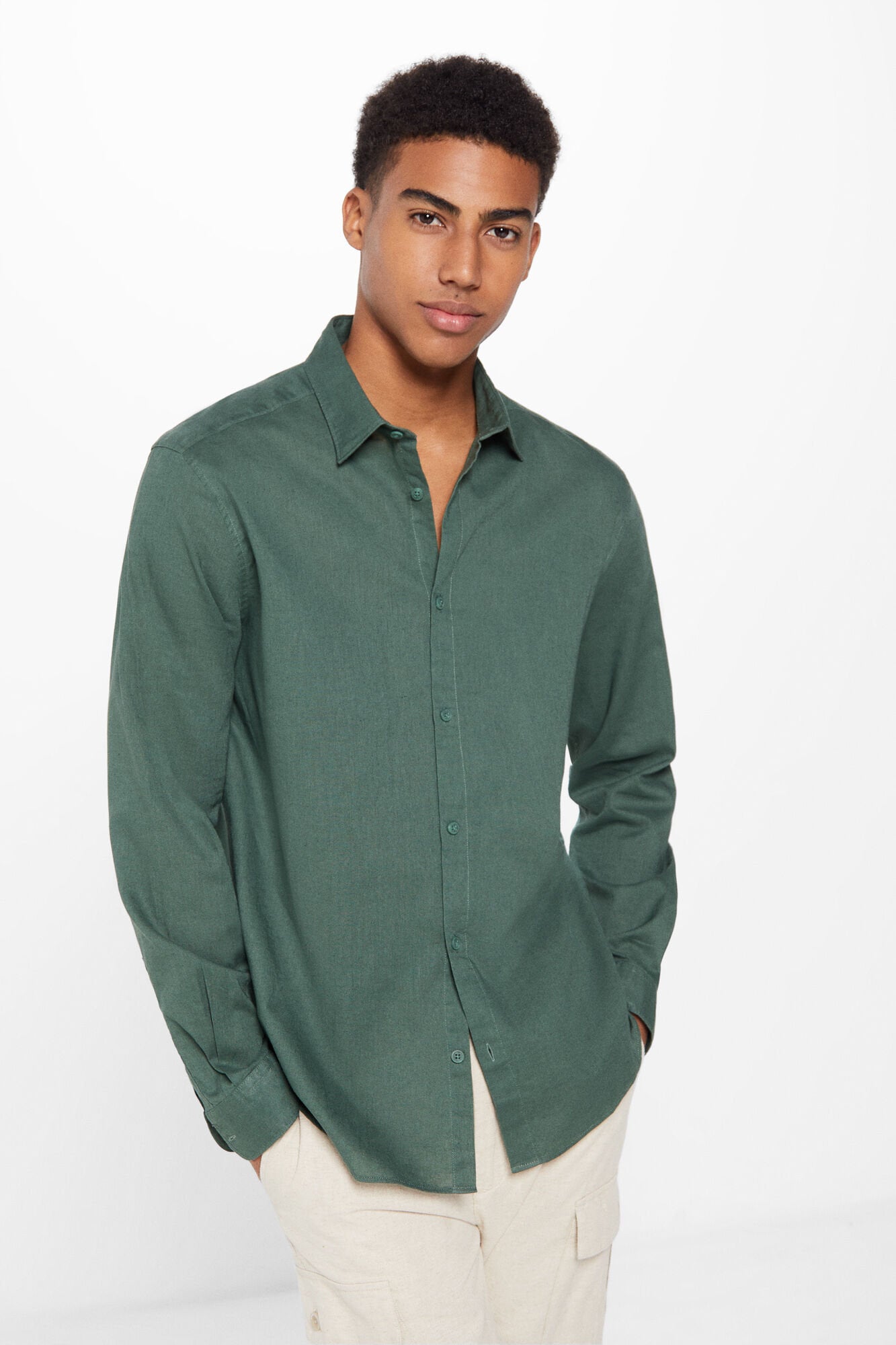 Linen Blend Button Down Shirt_1507731_21_06