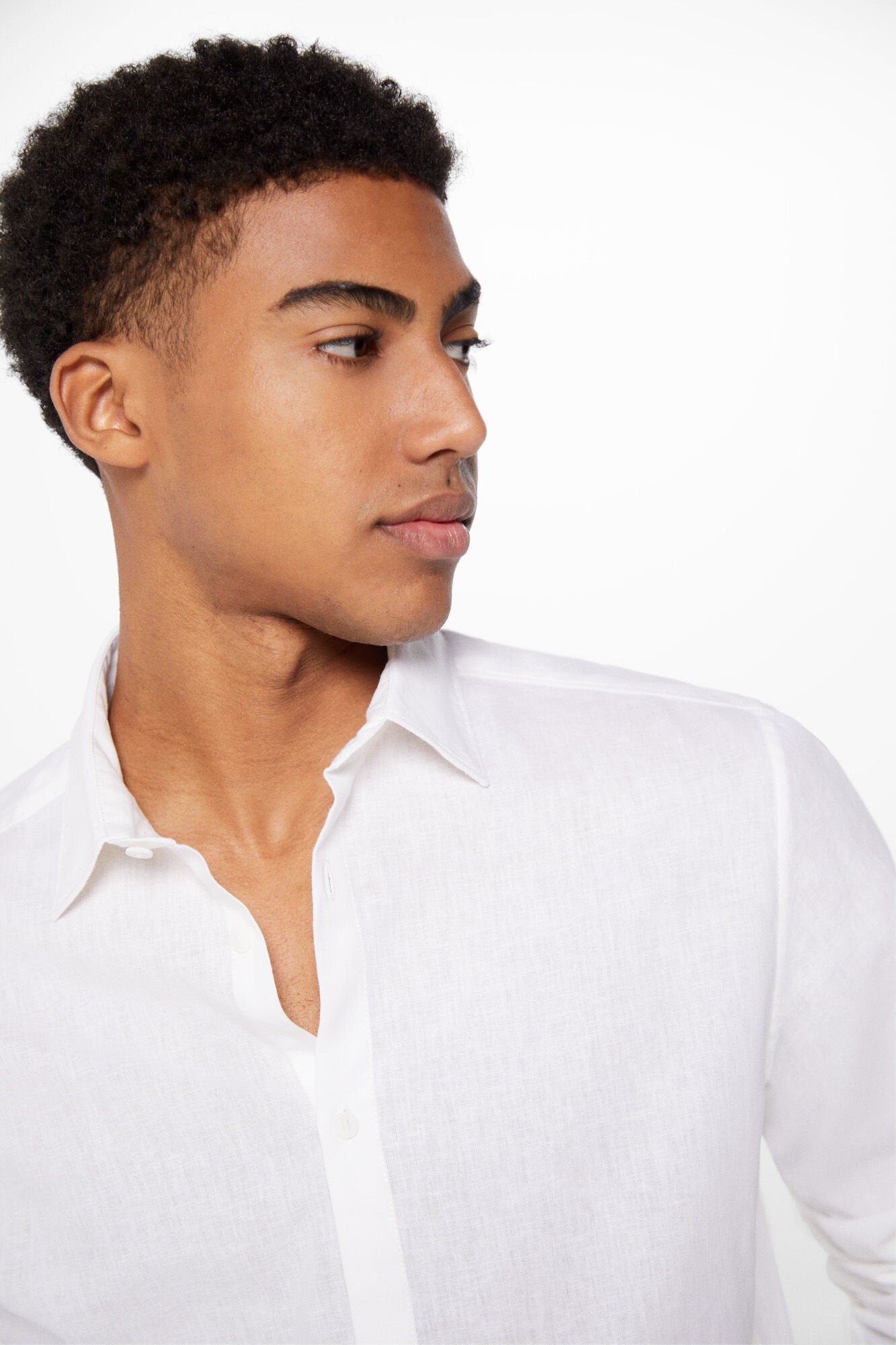 Linen Blend Button Down Shirt_1507731_99_02