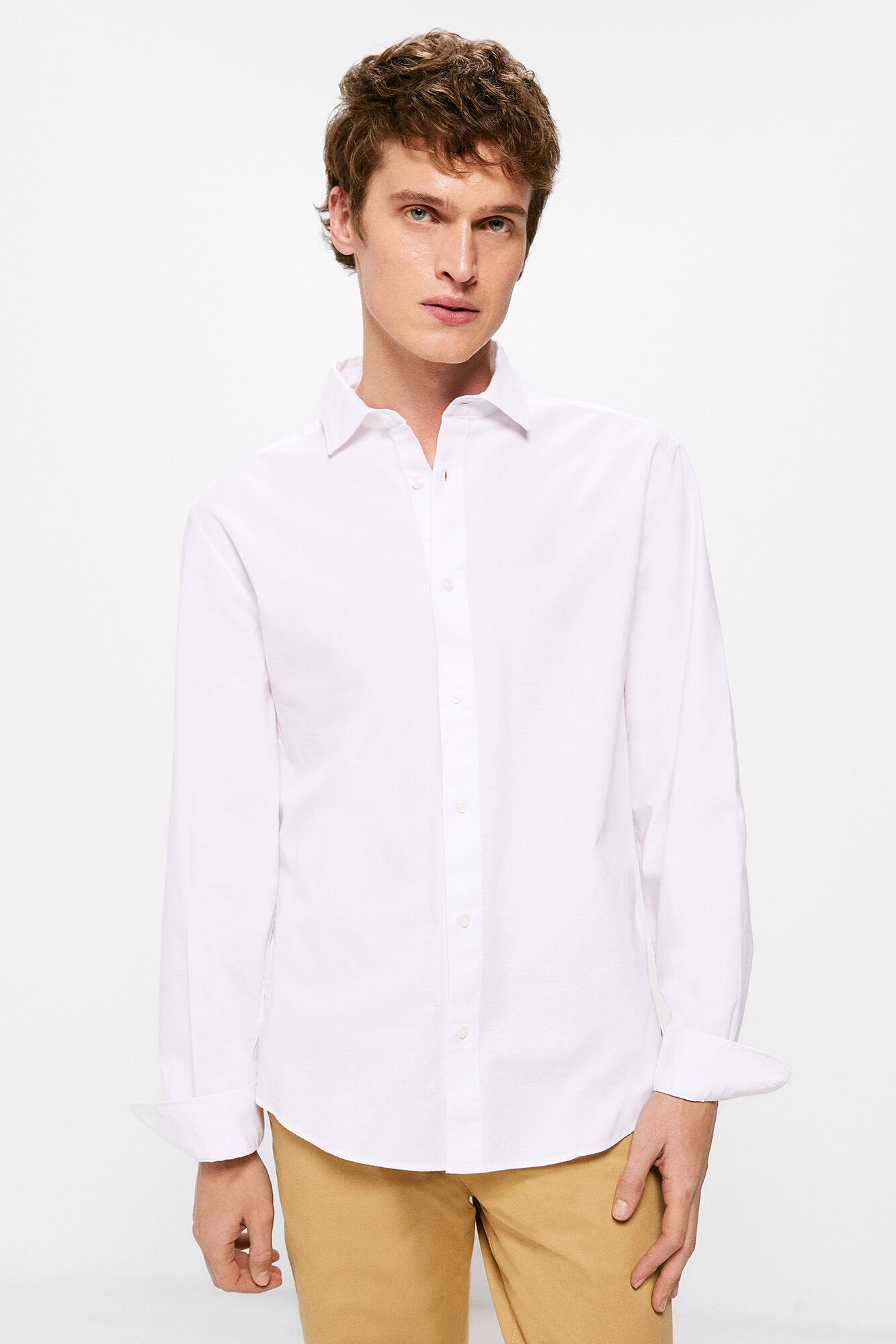 Cotton Button Down Shirt_1507733_99_01
