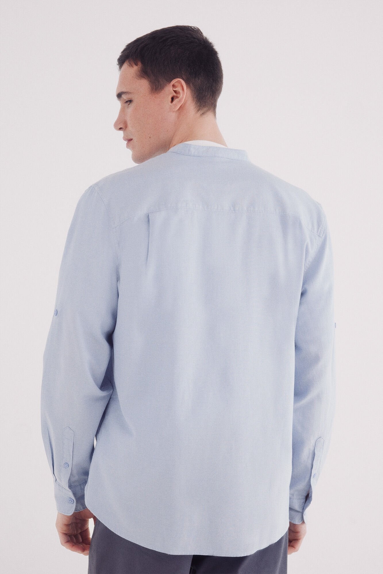 Springfield_Two-Tone Structured Mao Shirt_1509826_18_04