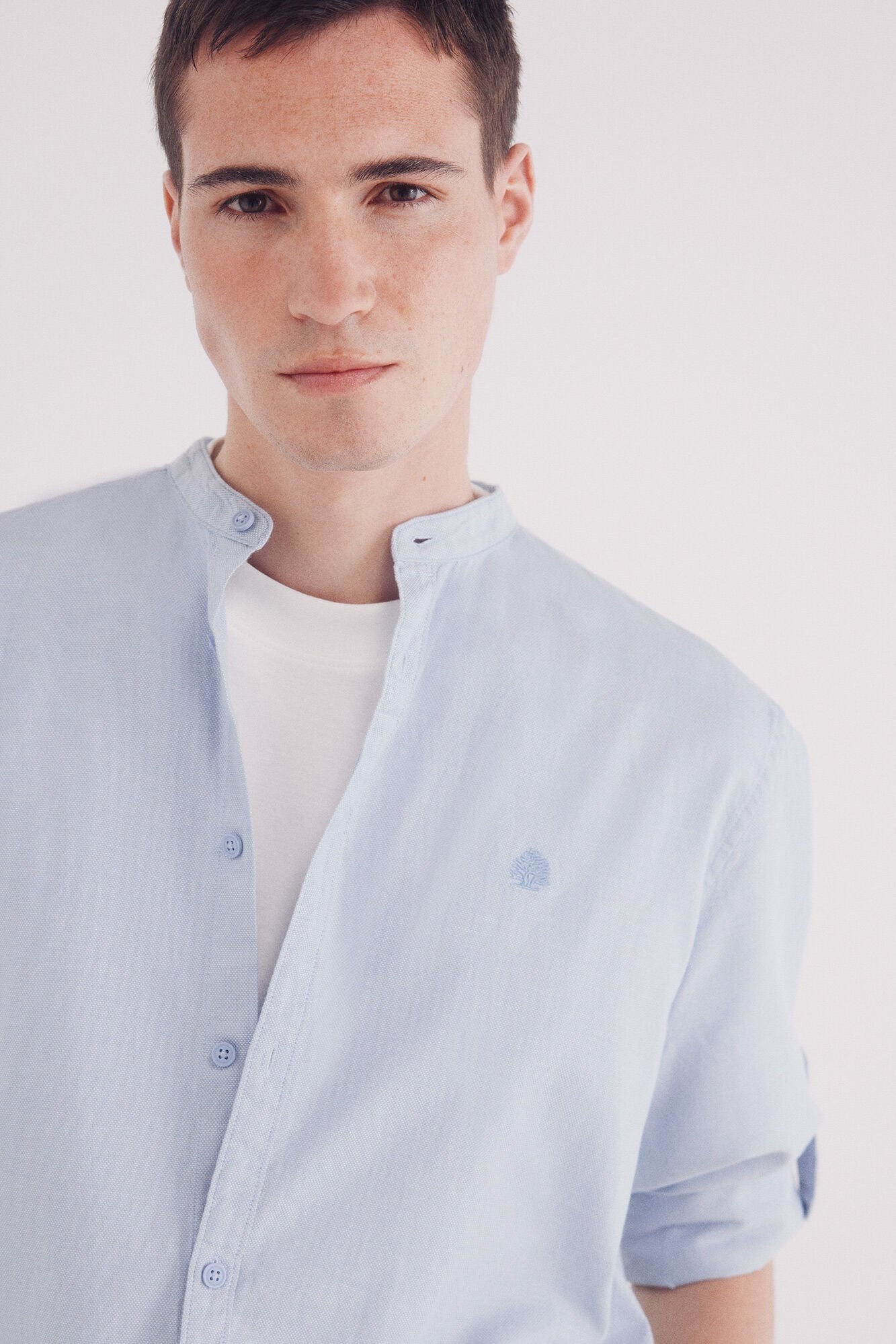 Springfield_Two-Tone Structured Mao Shirt_1509826_18_05