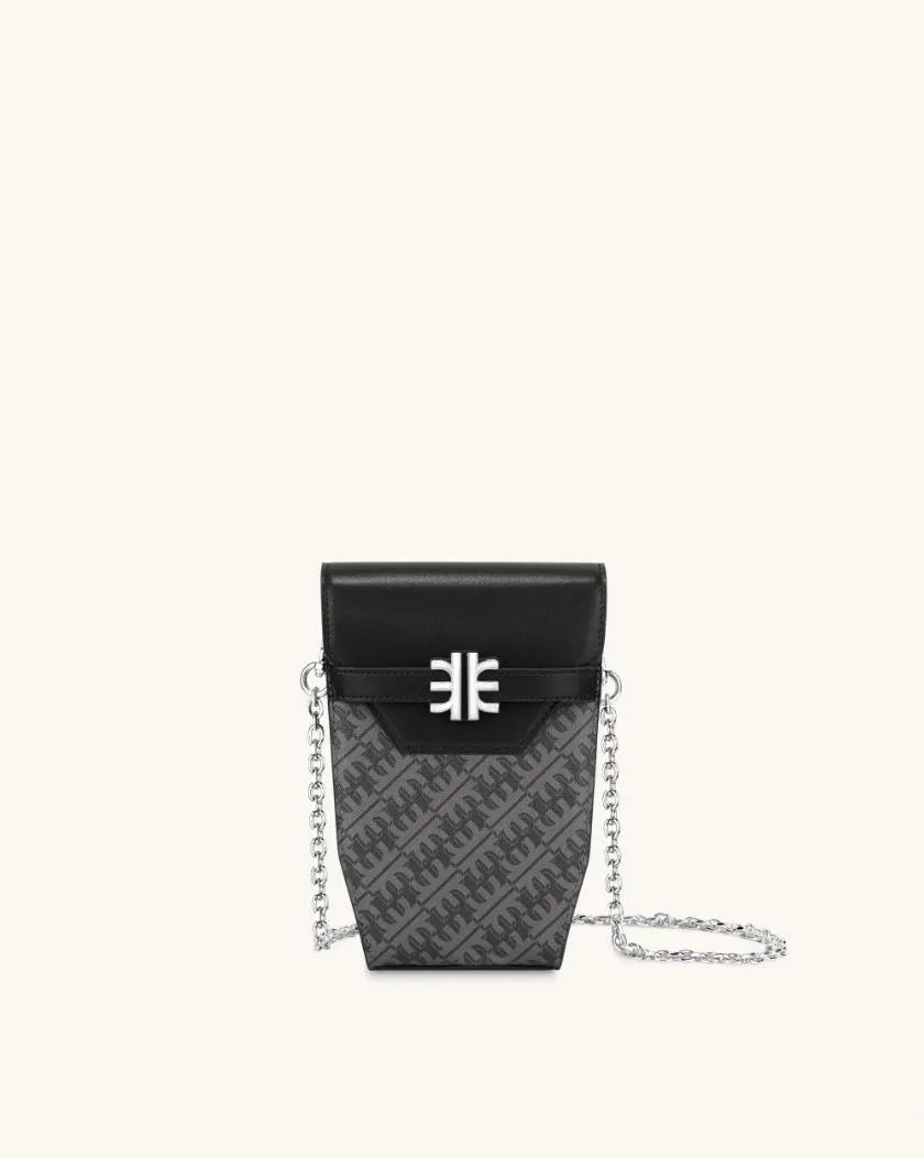 JW PEI Iron Black Women Fei Chain Phone Case - Iron Black SKU: 153-1_Iron Black Image 01