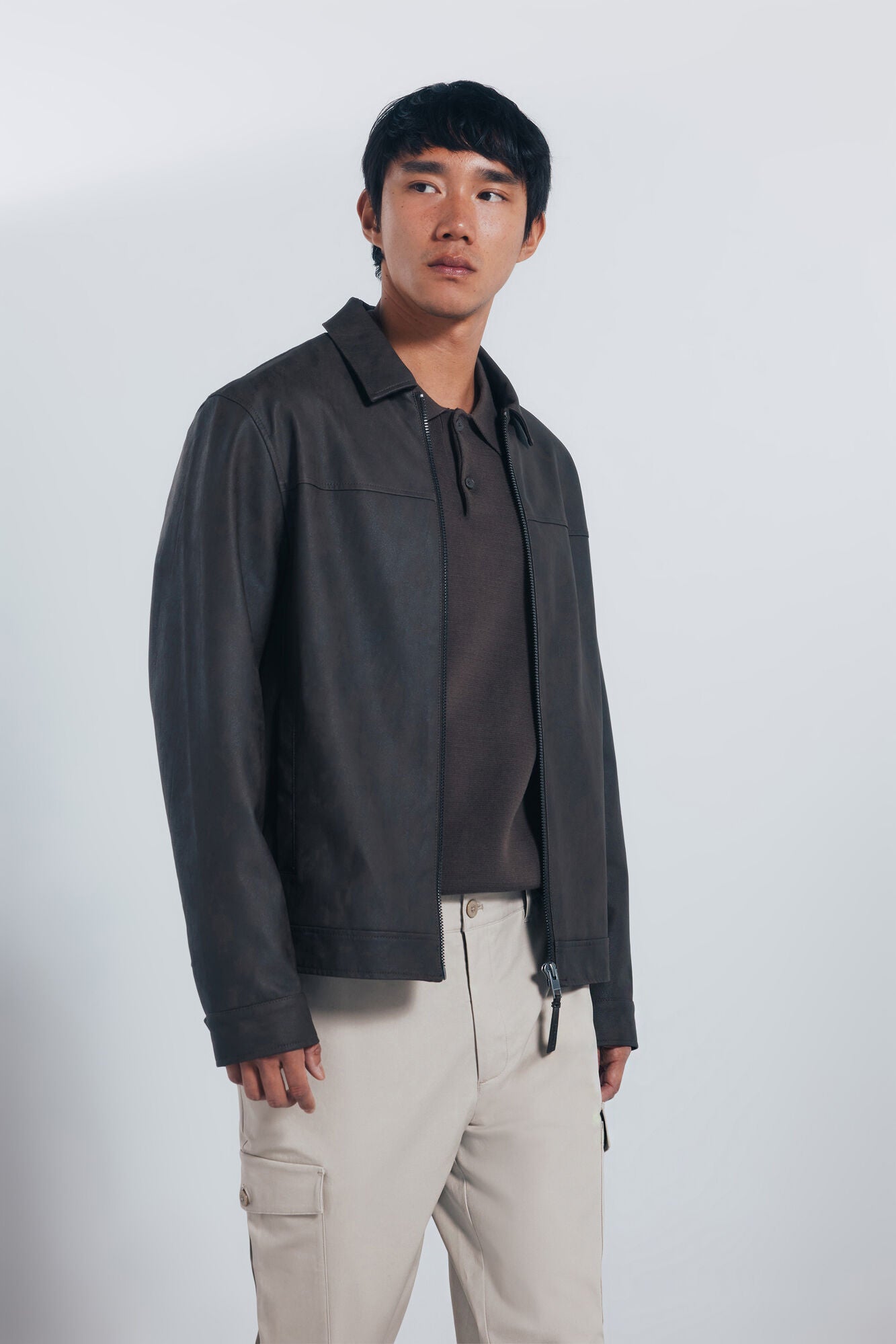 Springfield_Sand_Slim Fit Cargo Trousers_1552725_38_03