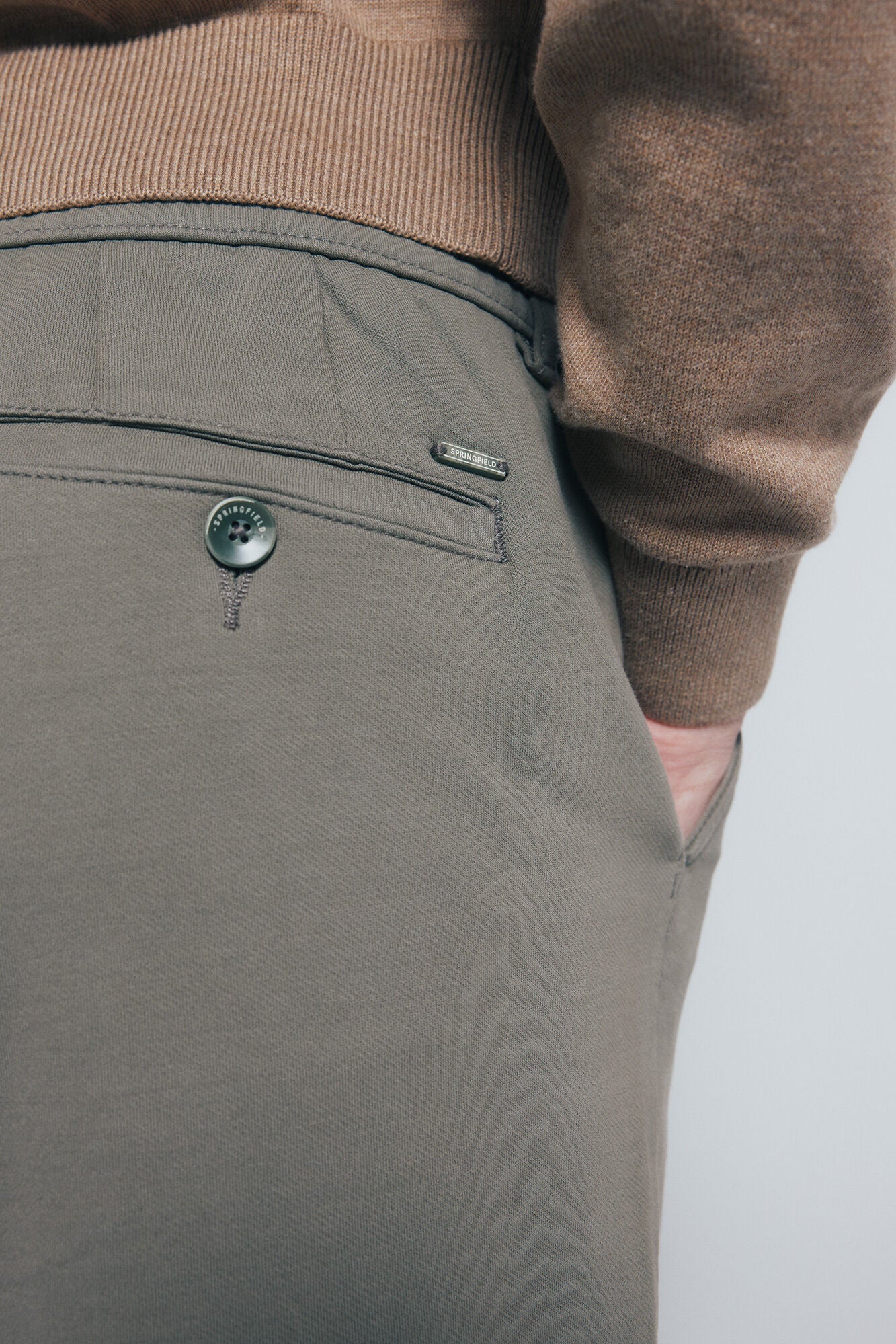 Springfield_Green_Slim Fit Comfort Chinos_1552726_93_05