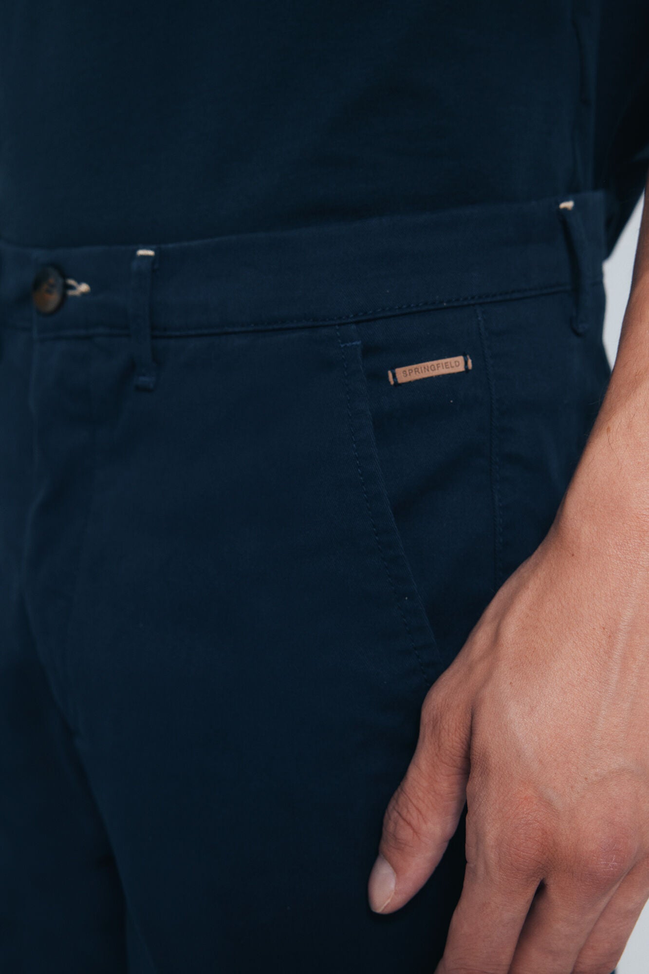 Springfield_Blue_Slim Fit Washed Trousers_1552731_11_05