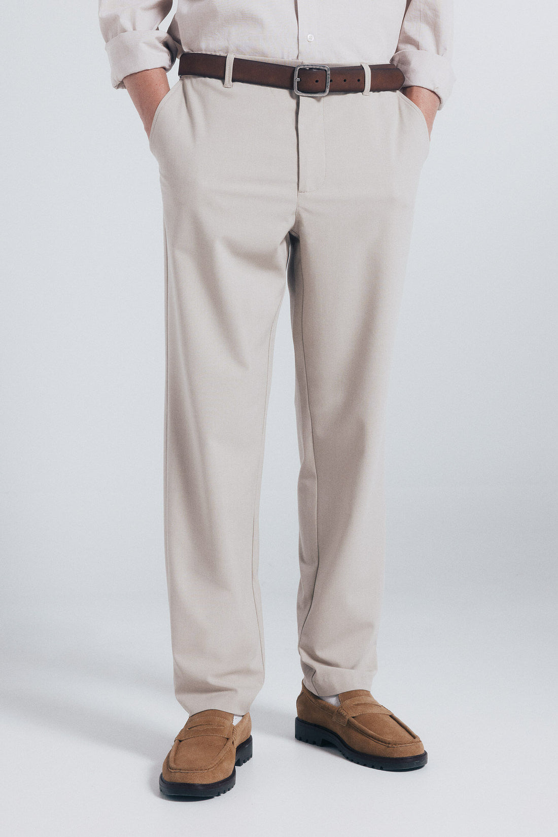 Springfield_Sand_Paul Structured Chinos Trousers_1552736_38_02